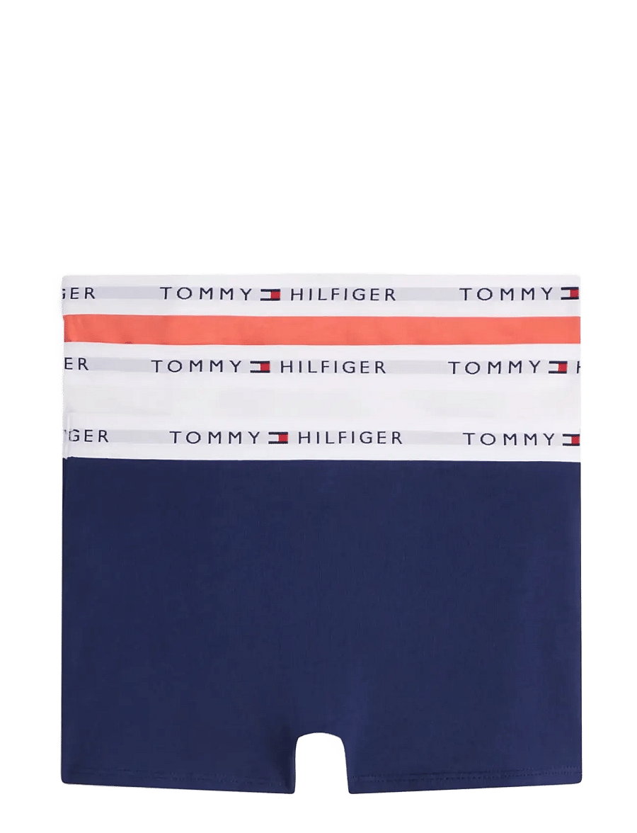 Tommy Hilfiger - 3P TRUNK - pesukomplektid - l grey htr white preppy navy - 1