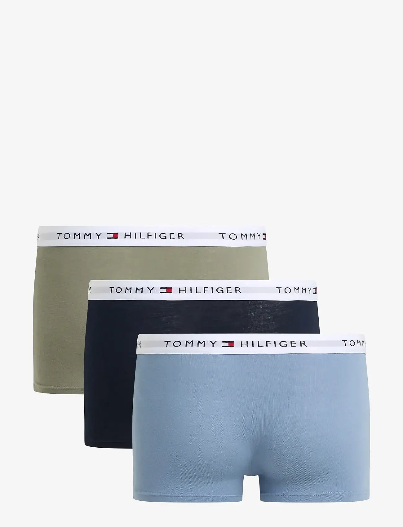 Tommy Hilfiger - 3P TRUNK - apatinių drabužių rinkiniai - brisk blue / utility sage / des sky - 1