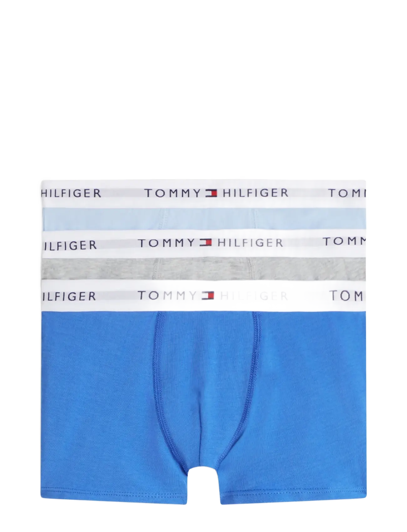 Tommy Hilfiger 3P Trunk, 140-152, Underwear, Blau - Underpants, Kinder