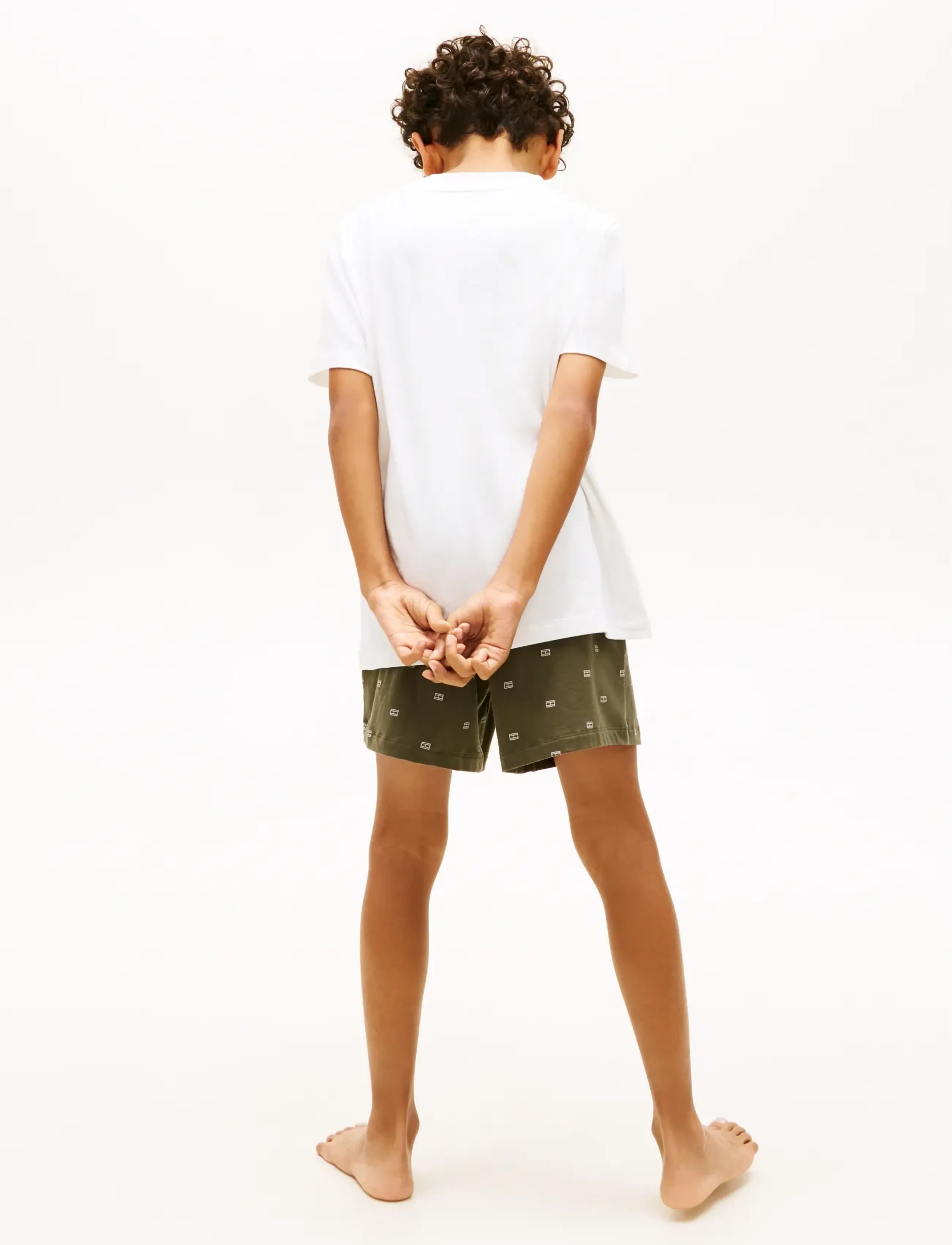 Tommy Hilfiger - SS PJ SET - sets - ecru   flag aop - 5