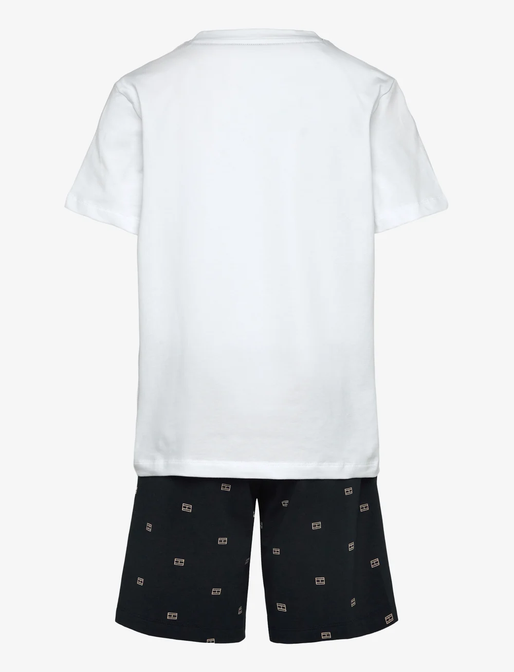 Tommy Hilfiger - S/S JERSEY PJ SET - pyjama-sets - white / outline flag desert sky - 1