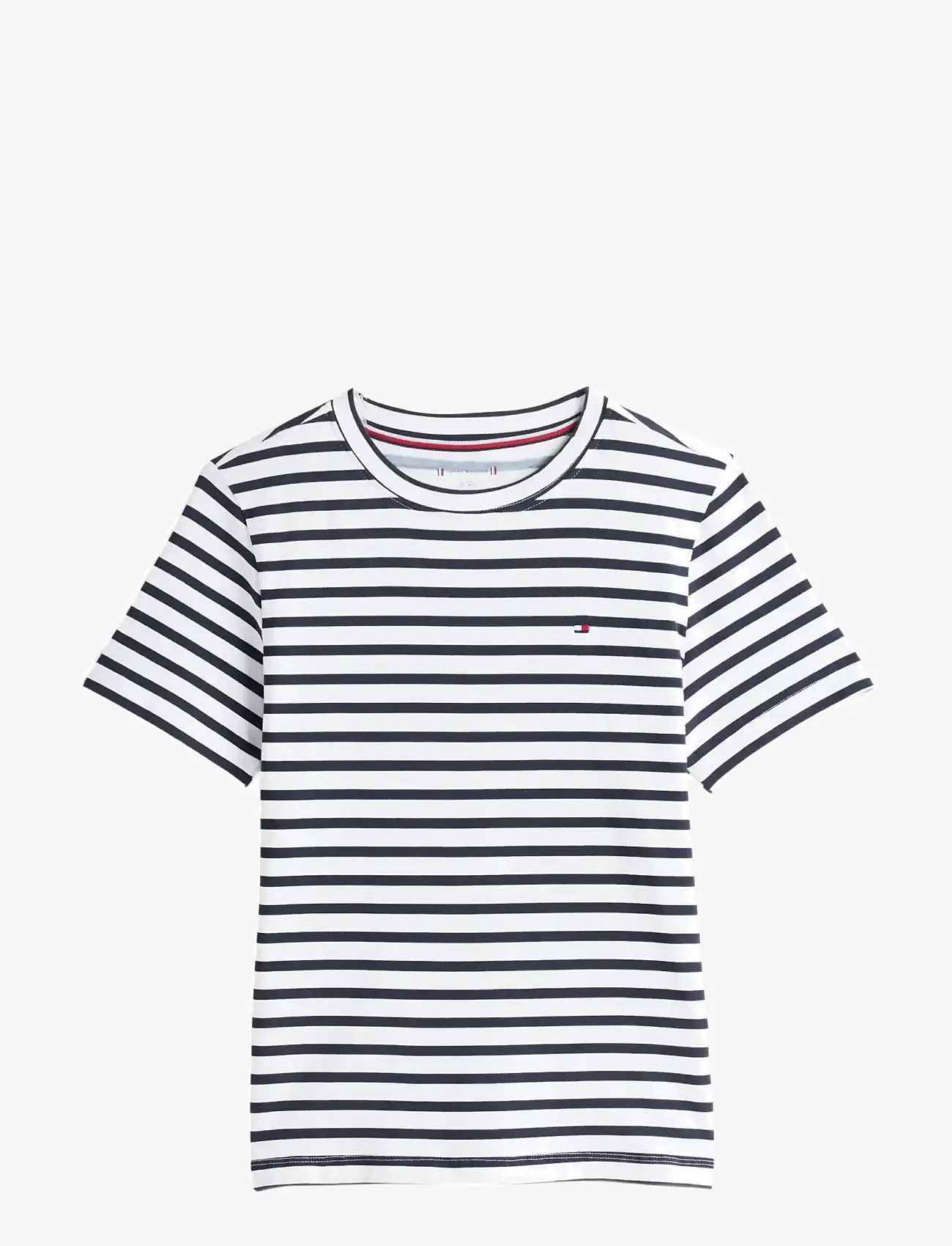 Tommy Hilfiger - S/S JERSEY PJ SET - pyjamassæt - breton stripe/desert sky - 1