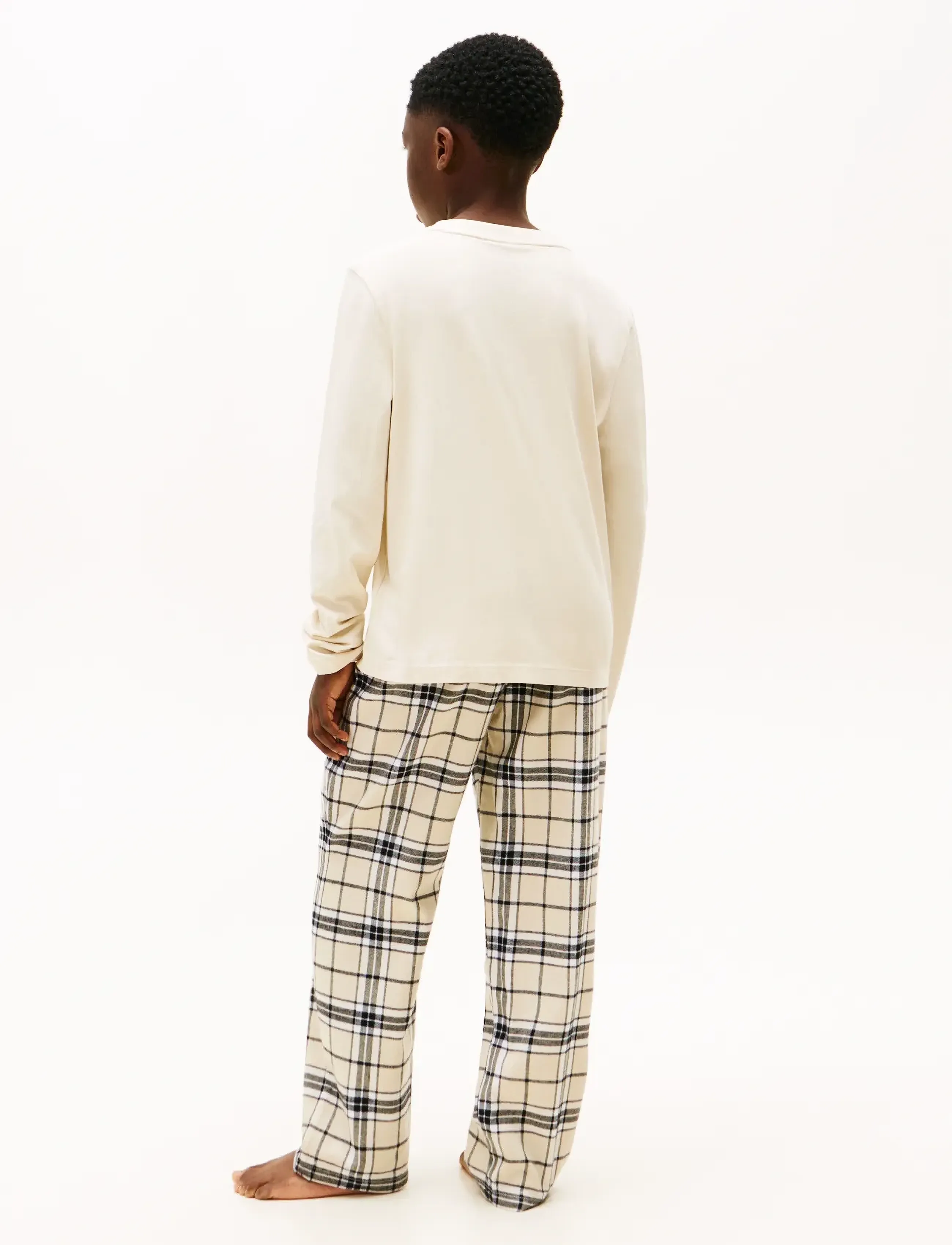 Tommy Hilfiger - FLANNEL PJ SET GIFTING - long-sleeved t-shirts - newsprint / tartan newsprint - 5