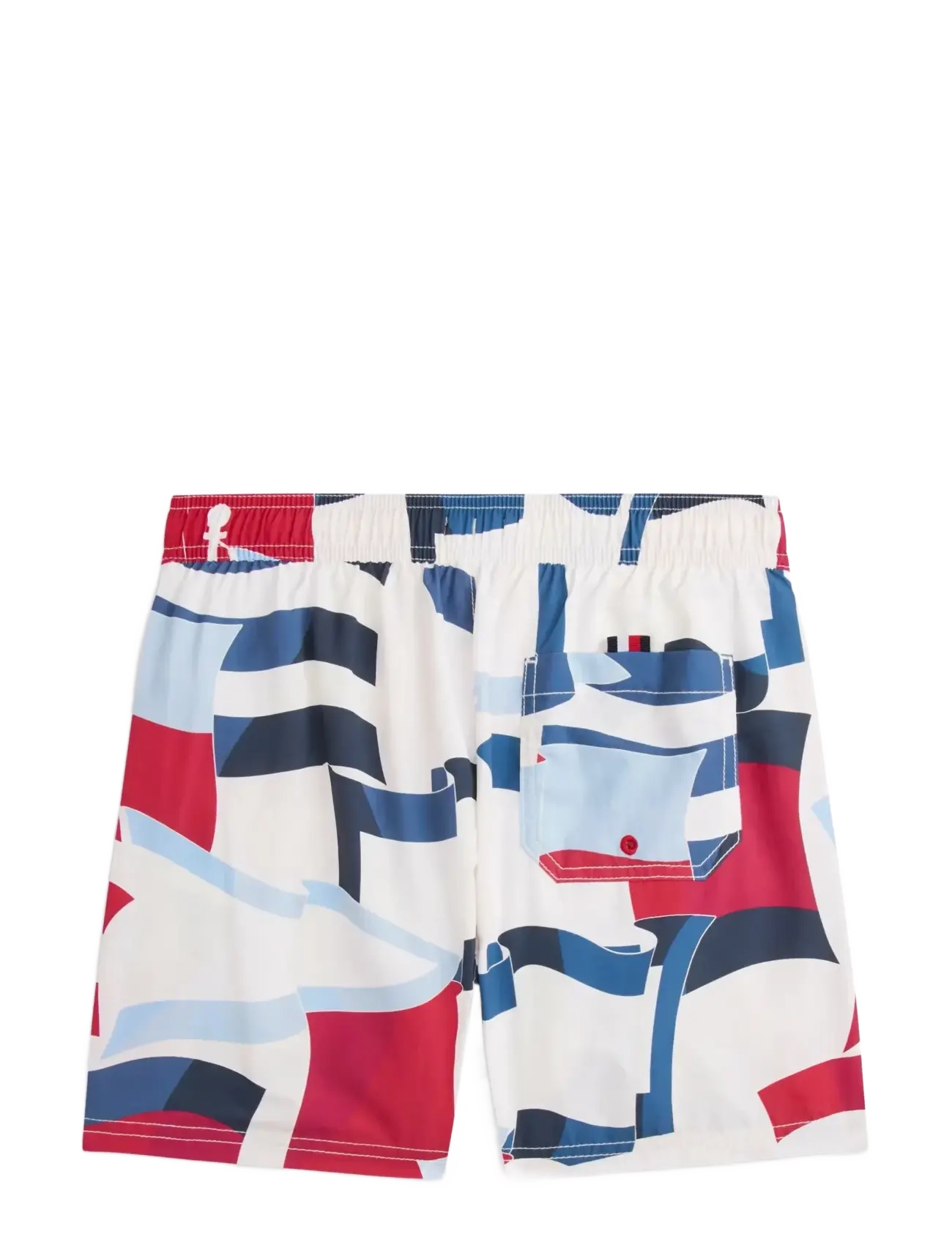 Tommy Hilfiger MEDIUM DRAWSTRING PRINT - Tommy Hilfiger - VINTAGE FLAGS IVORY PETAL / multi