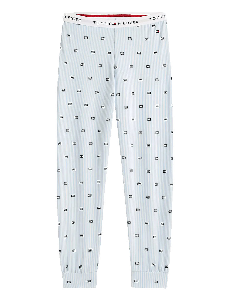 Tommy Hilfiger - LS CUFFED PJ SET - pyjamassæt - white critter ithaca vessel blue - 2