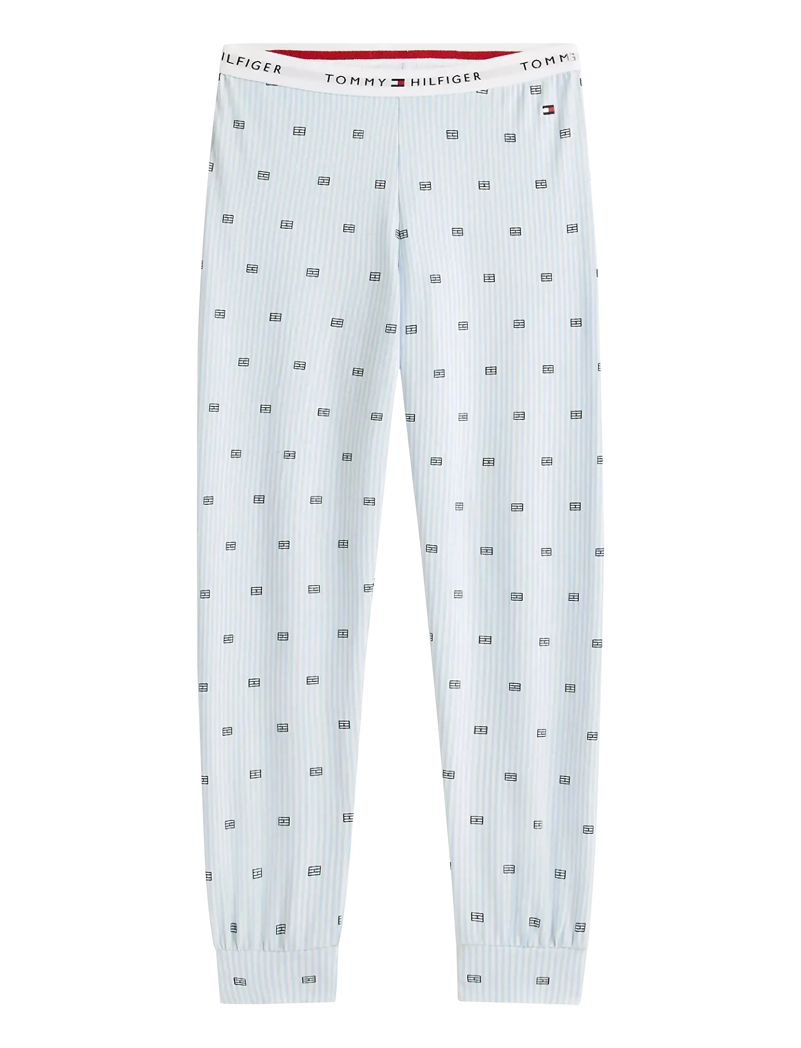 Tommy Hilfiger - LS CUFFED PJ SET - pyjama-sets - white critter ithaca vessel blue - 2