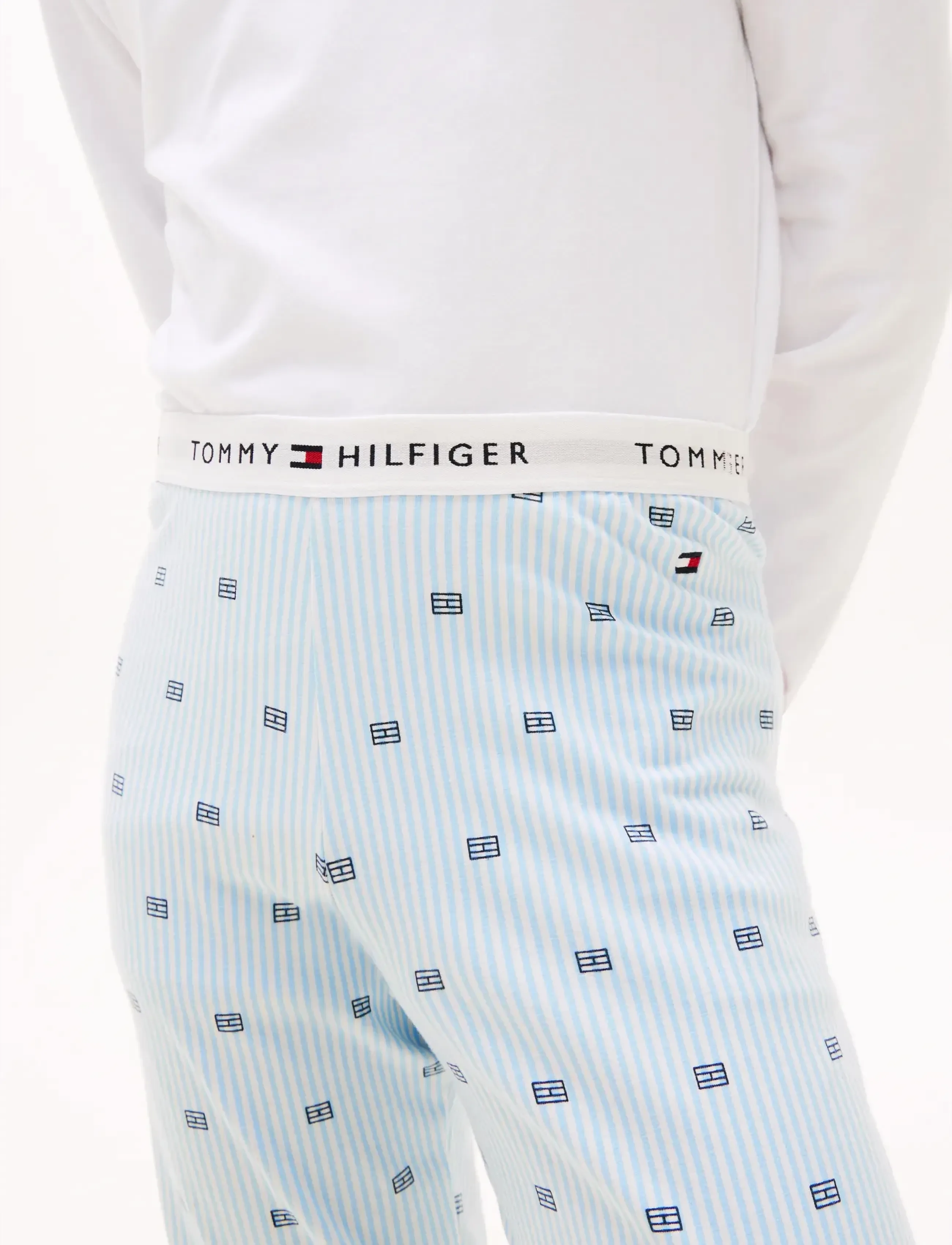 Tommy Hilfiger - LS CUFFED PJ SET - pyjama-sets - white   critter ithaca vessel blue - 4