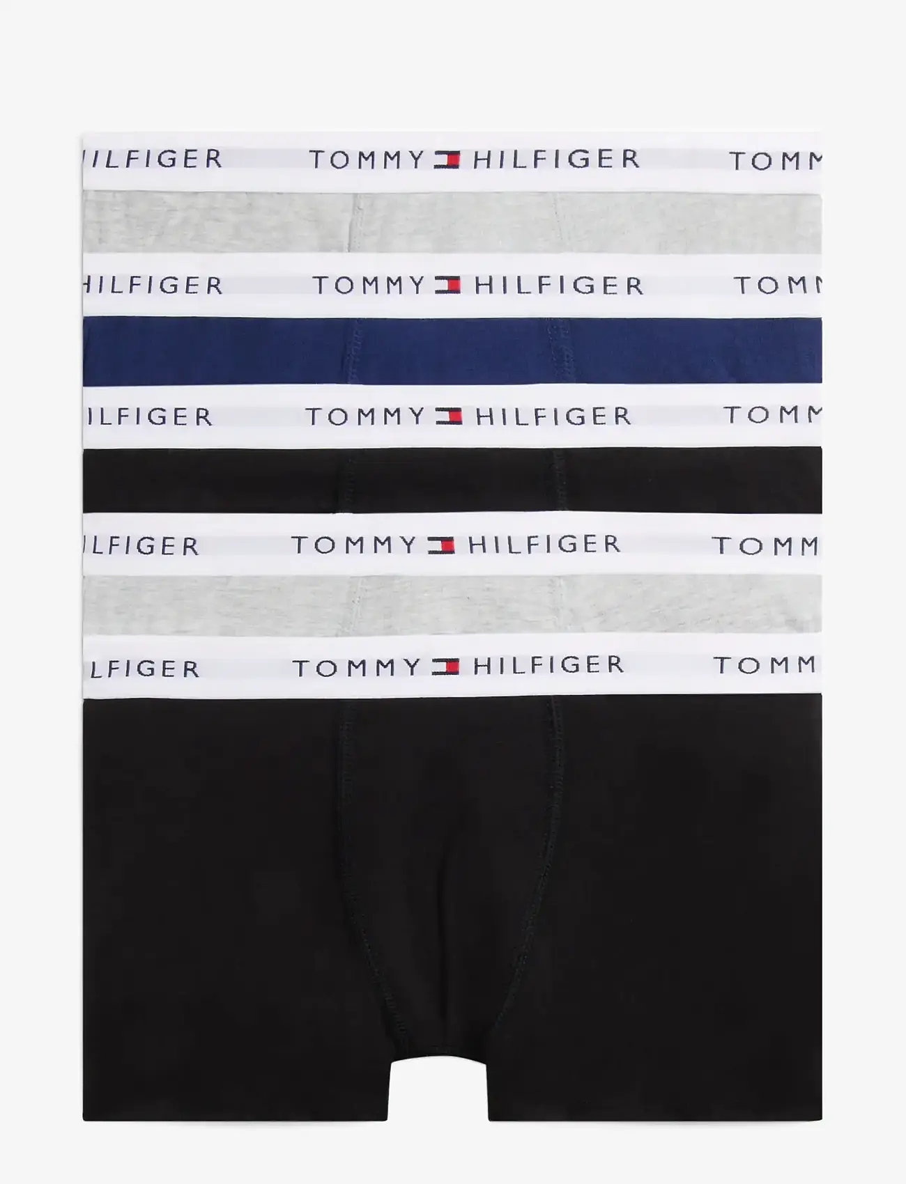 Tommy Hilfiger - 5 PK TRUNK - underbukser - l gry heather navy black - 0