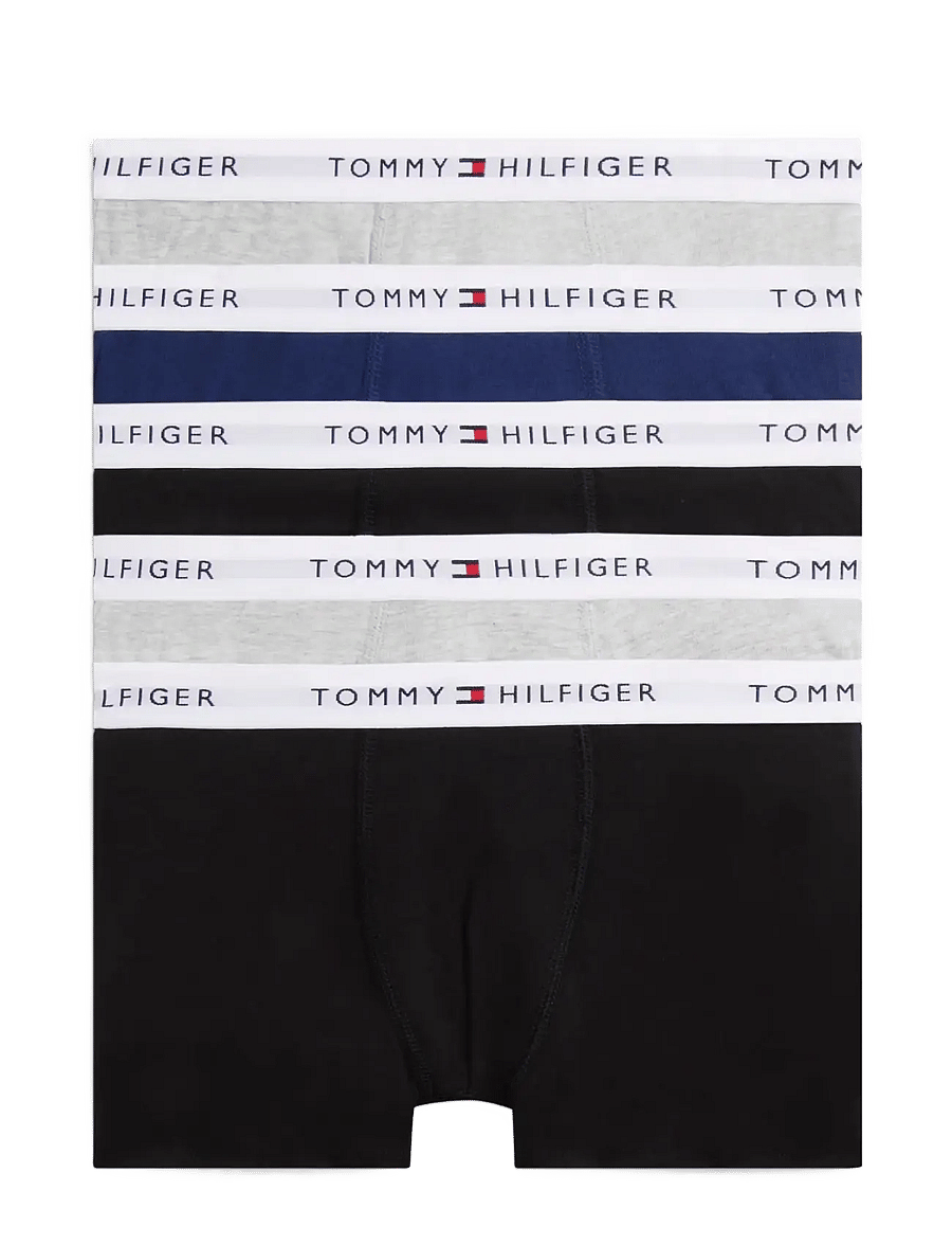 Tommy Hilfiger - 5 PK TRUNK - underbukser - l gry heather navy black - 0