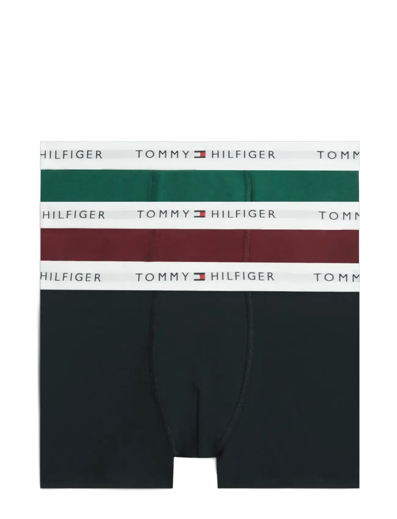 Tommy Hilfiger 3PK TRUNK - Tommy Hilfiger - NAVY BLUE   BURGUNDY   ORN GREEN / navy
