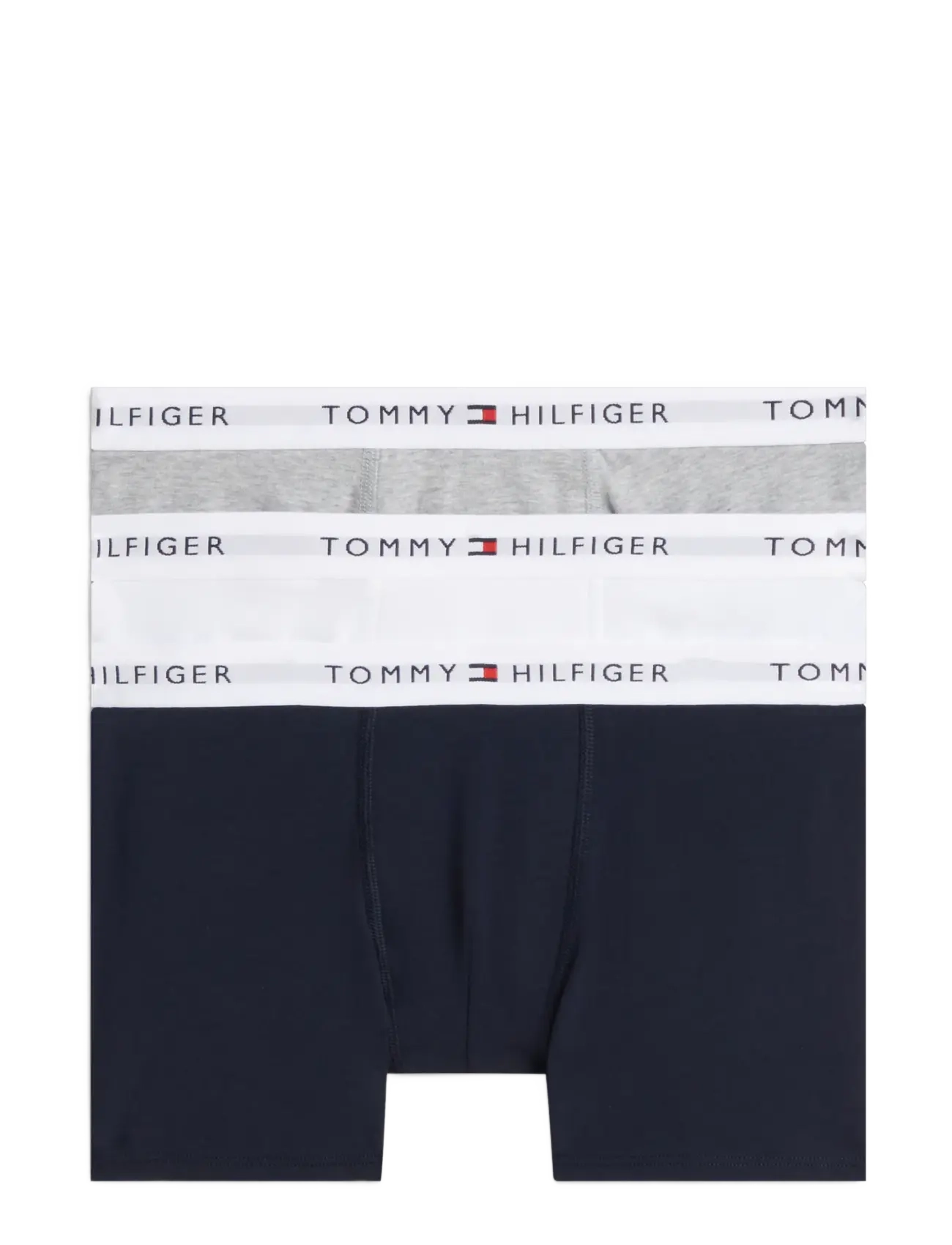 Tommy Hilfiger 3PK TRUNK - Shoppa efter storlek - GREY HTR   WHITE   NAVY BLUE / grey