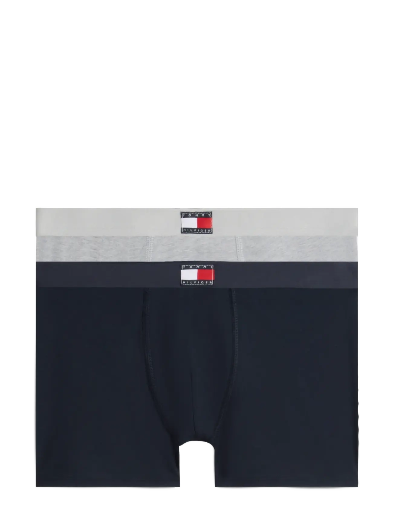 Tommy Hilfiger 2-Pack Cotton Trunk - Tommy Hilfiger - NAVY BLUE   L GRY HEATHER / navy