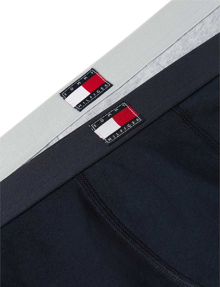 Tommy Hilfiger - 2-Pack Cotton Trunk - underpants - navy blue l gry heather - 2