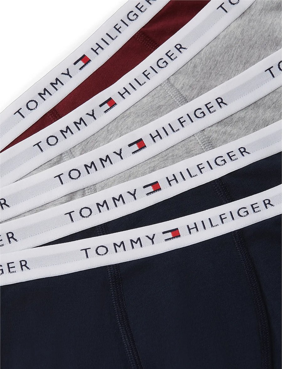 Tommy Hilfiger - 5PK TRUNK - kalsonger - navy blue2x grey htr 2x burgundy - 2