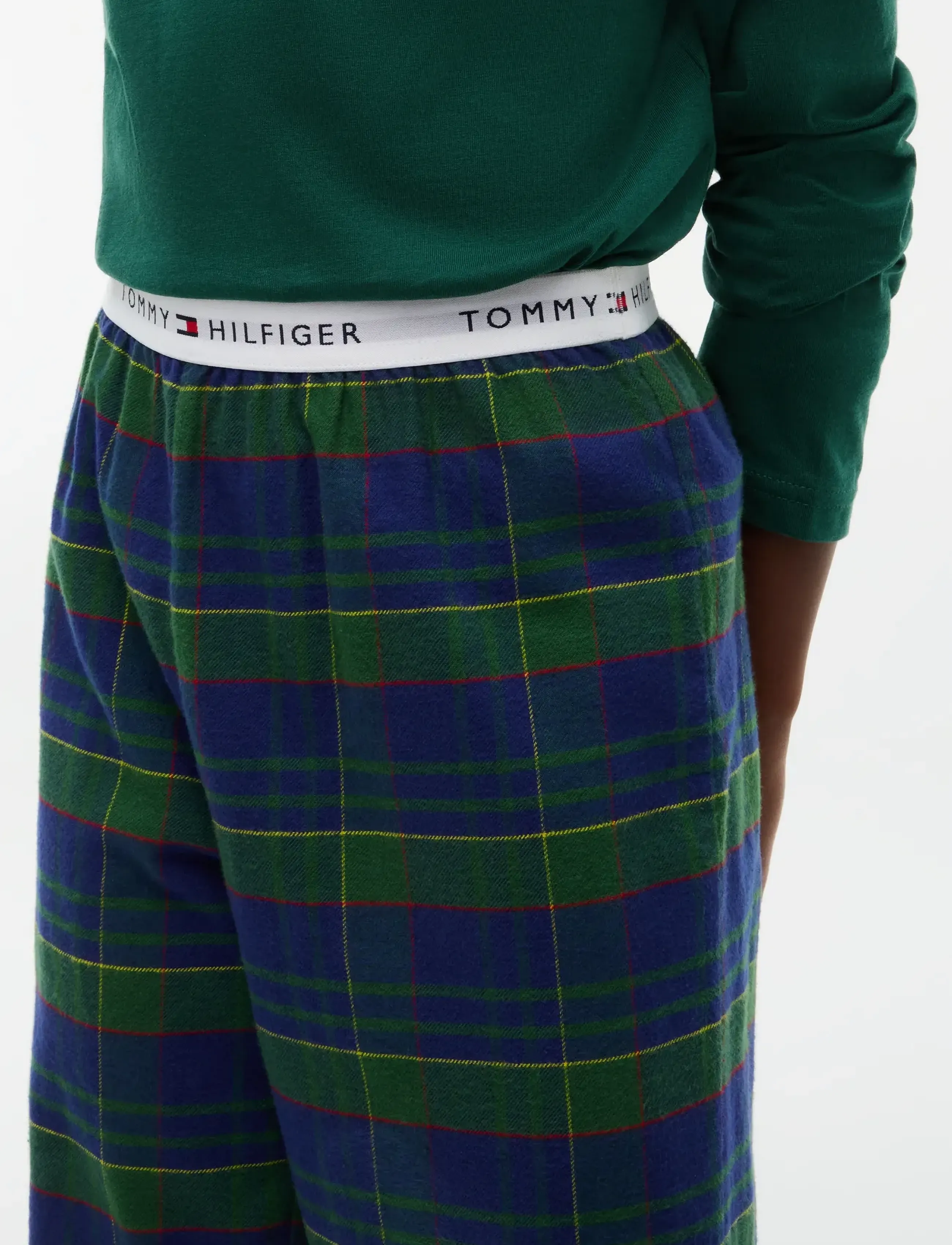 Tommy Hilfiger - LONG PJ SET - pyjamassæt - orn green   buffalo check evergreen - 5