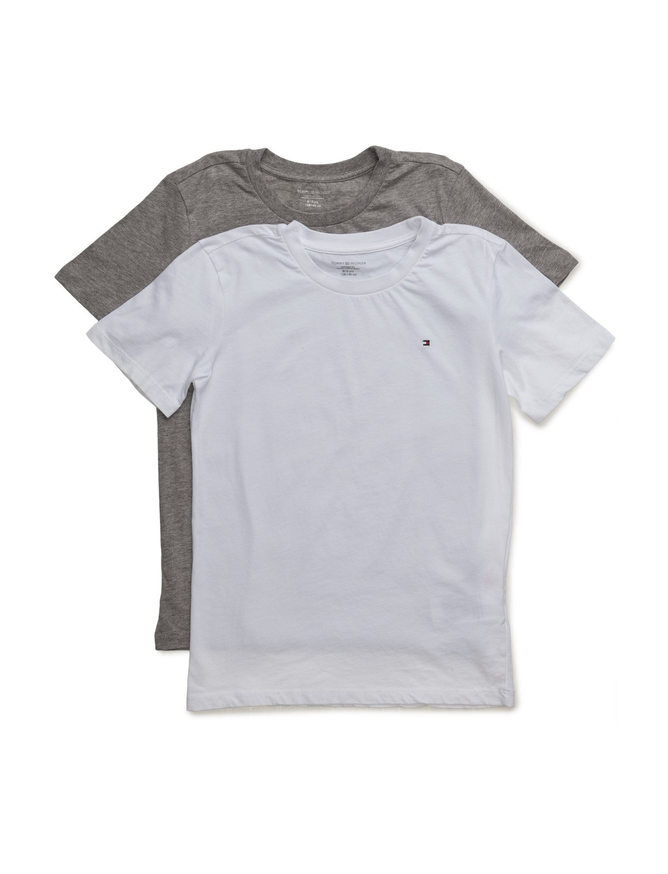 Tommy Hilfiger - Cotton cn tee ss icon 2 pack - white/grey heather - 0