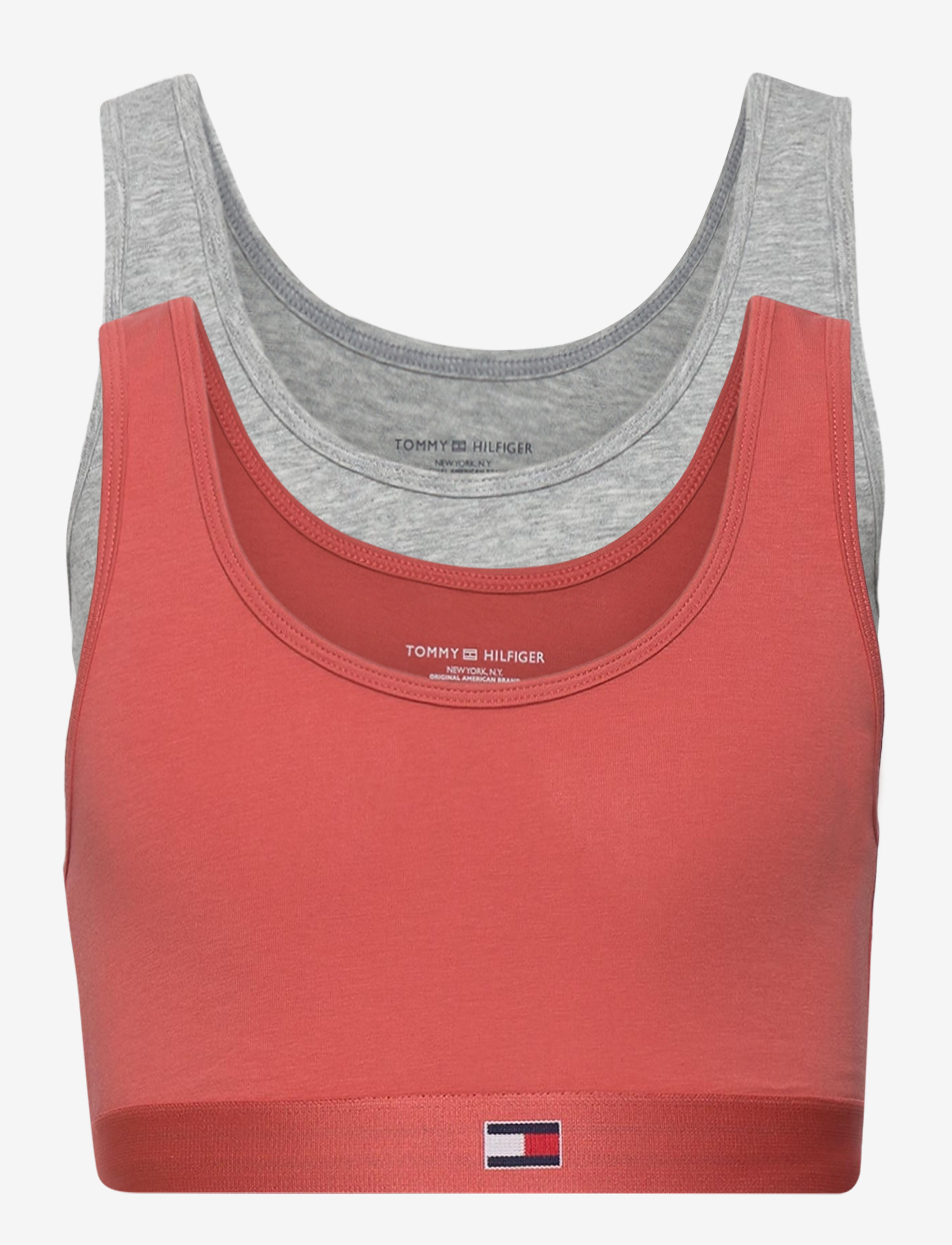 Tommy Hilfiger - 2P BRALETTE - mineral red/grey heather - 0