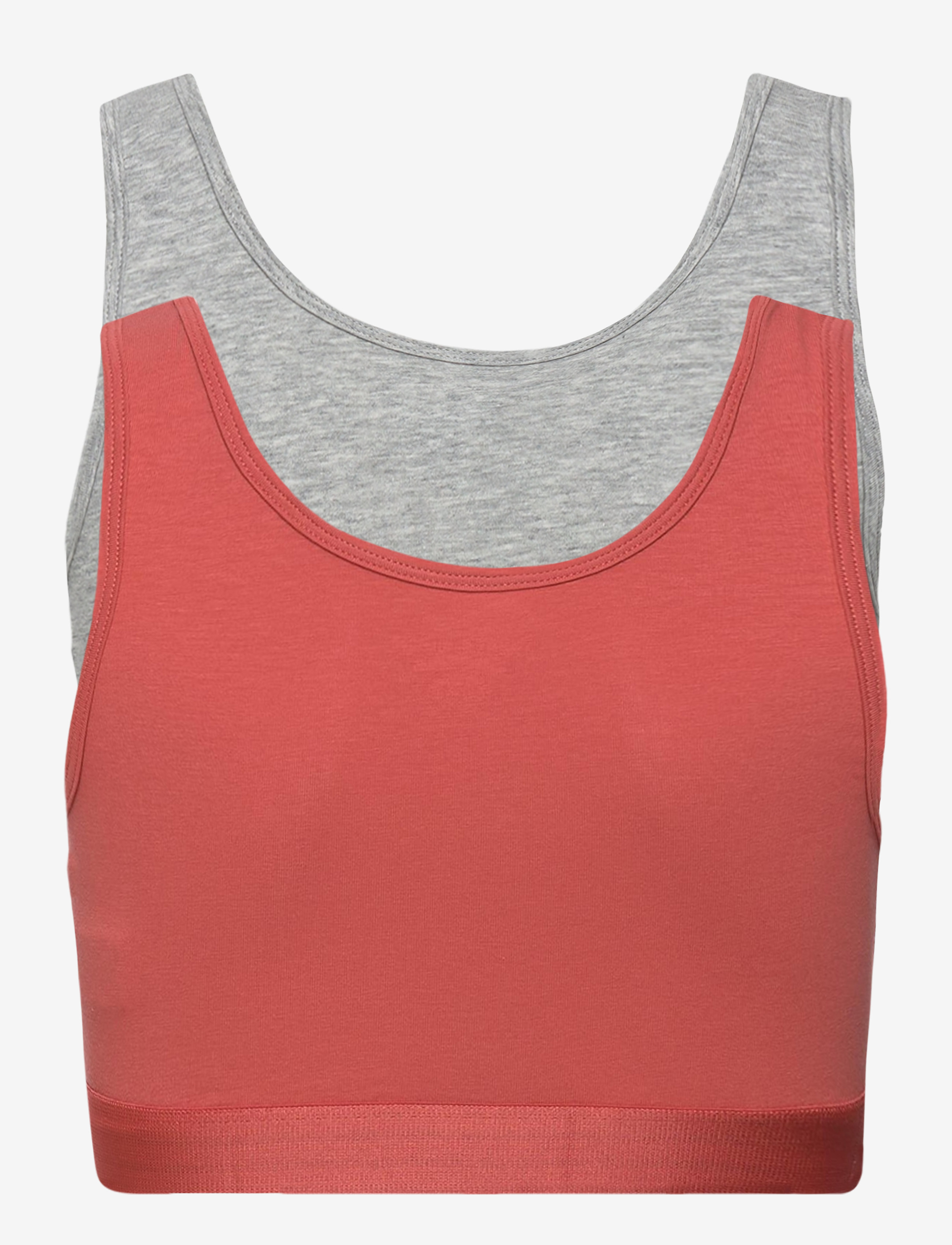 Tommy Hilfiger - 2P BRALETTE - mineral red/grey heather - 2