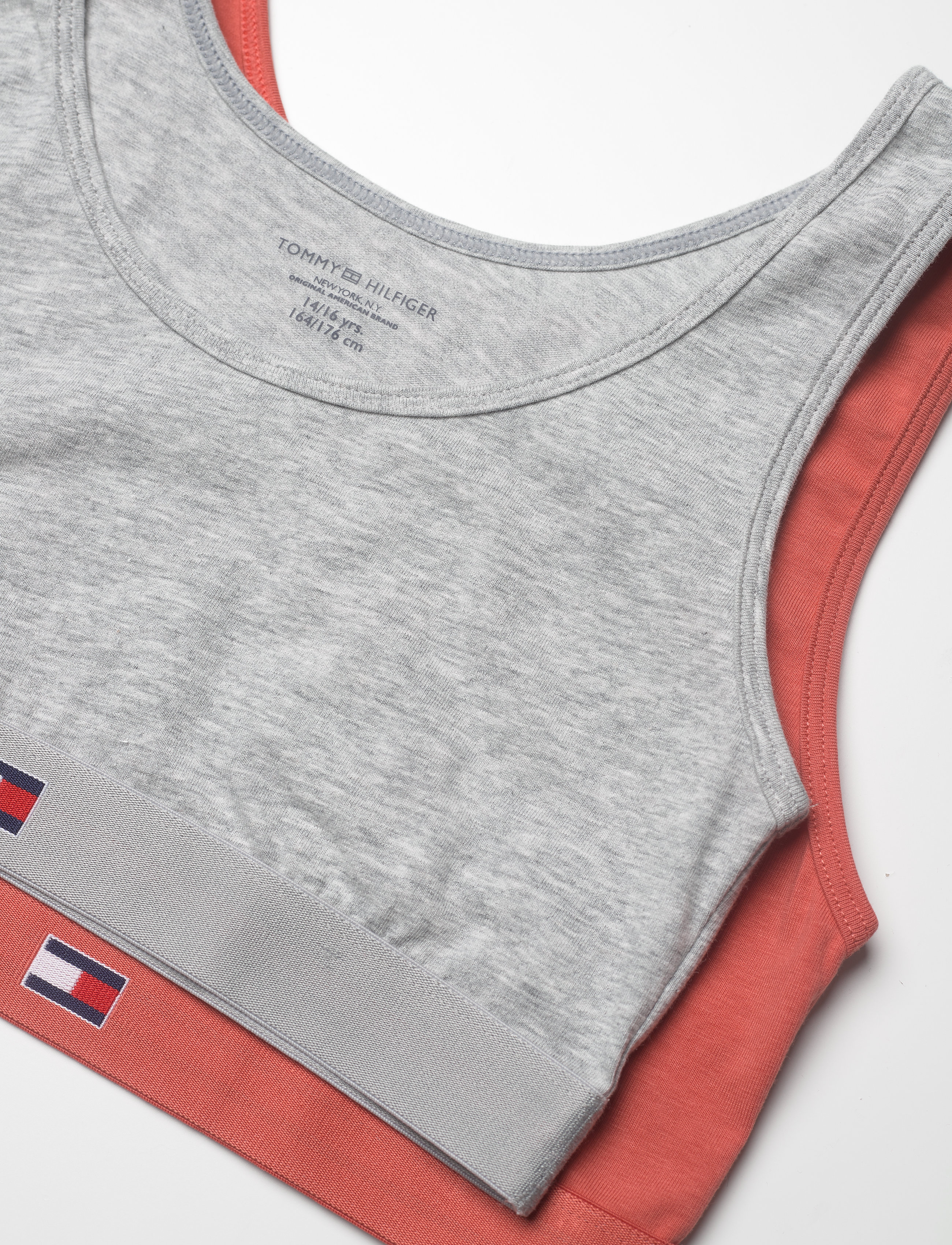 Tommy Hilfiger - 2P BRALETTE - mineral red/grey heather - 1