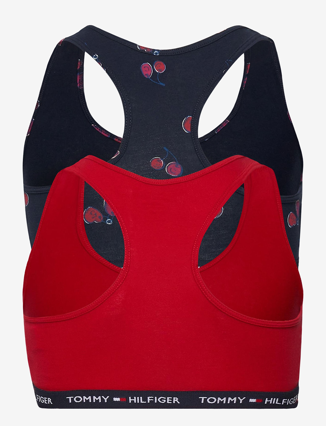 Tommy Hilfiger - 2P BRALETTE CHERRIES - tango red/navy blazer - 2
