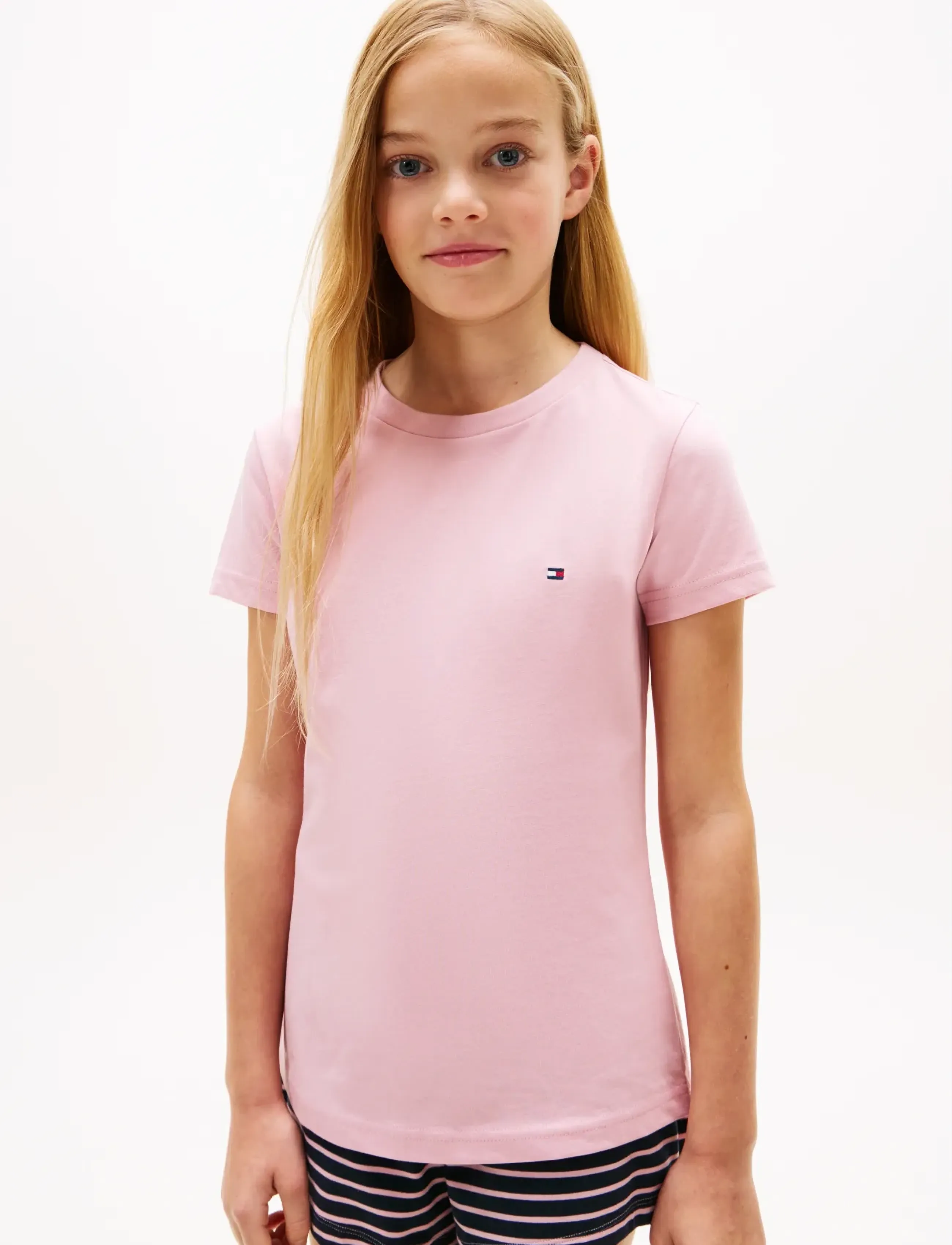 Tommy Hilfiger - 2 PK SS TEE - kortärmade t-shirts - bonita pink   preppy navy - 3