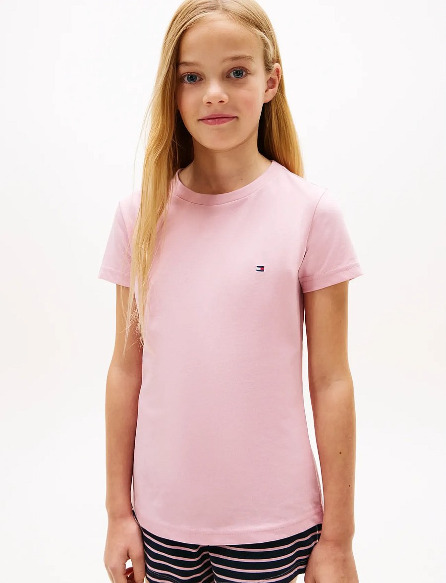 Tommy Hilfiger - 2 PK SS TEE - kurzärmelige - bonita pink preppy navy - 3