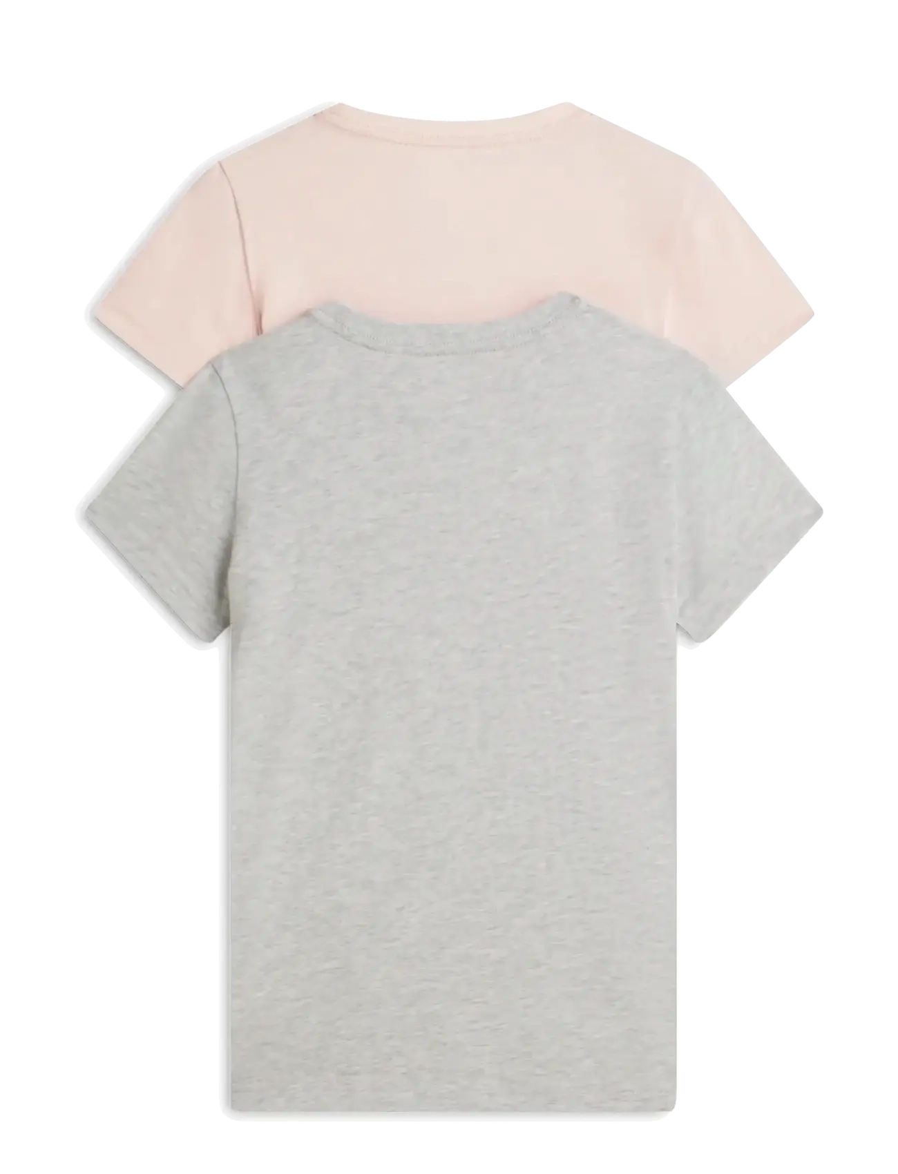 Tommy Hilfiger - 2 PK SS TEE - kortärmade t-shirts - foggy pink   l gry htr - 2