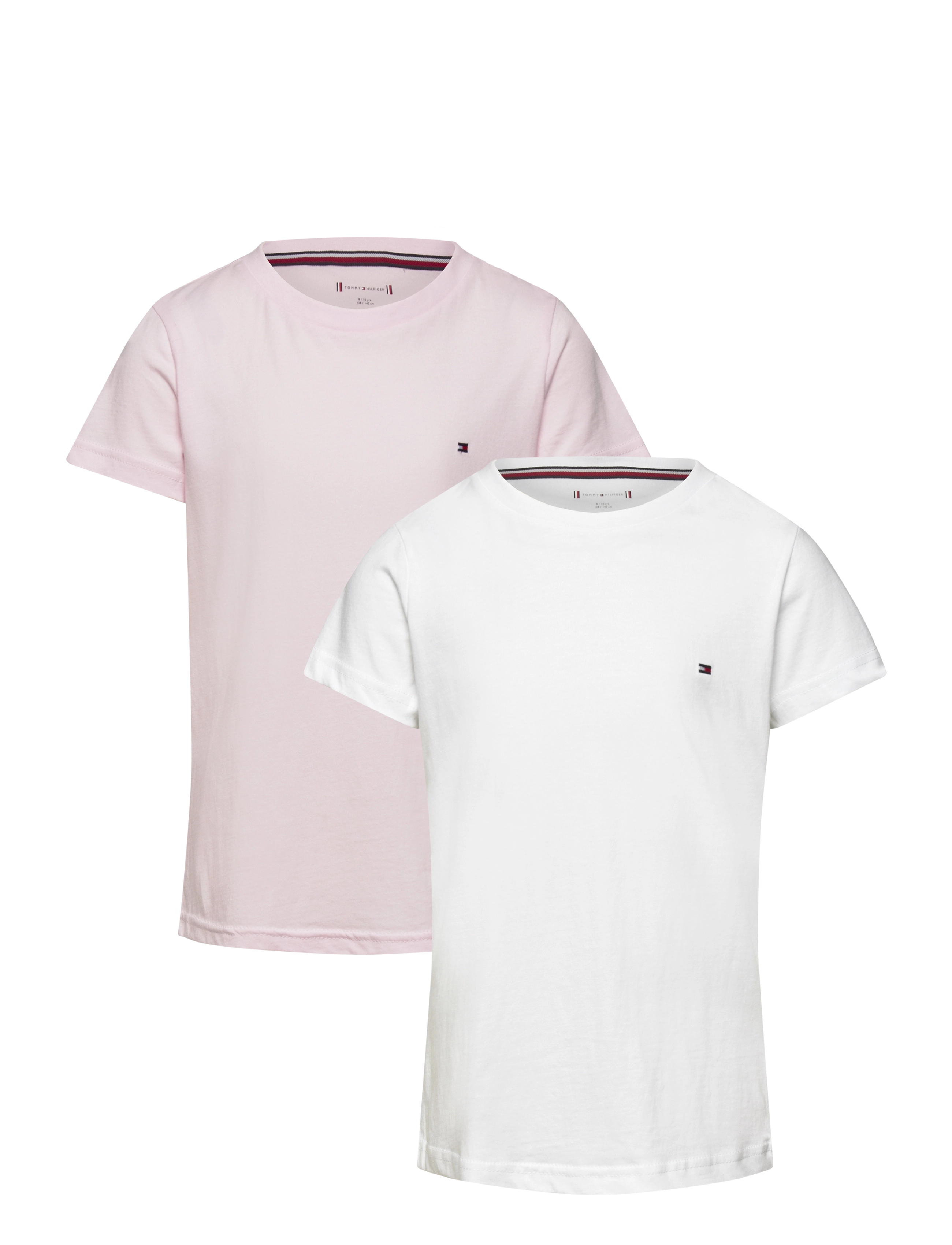 Tommy Hilfiger 2 PK SS TEE - Undertøj - WHITE  LIGHT PINK / pink/rose