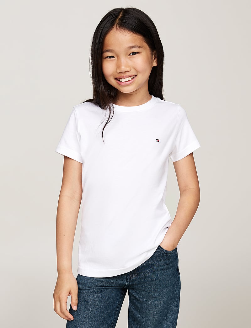 Tommy Hilfiger - 2 PK SS TEE - short-sleeved t-shirts - white/ light pink - 1