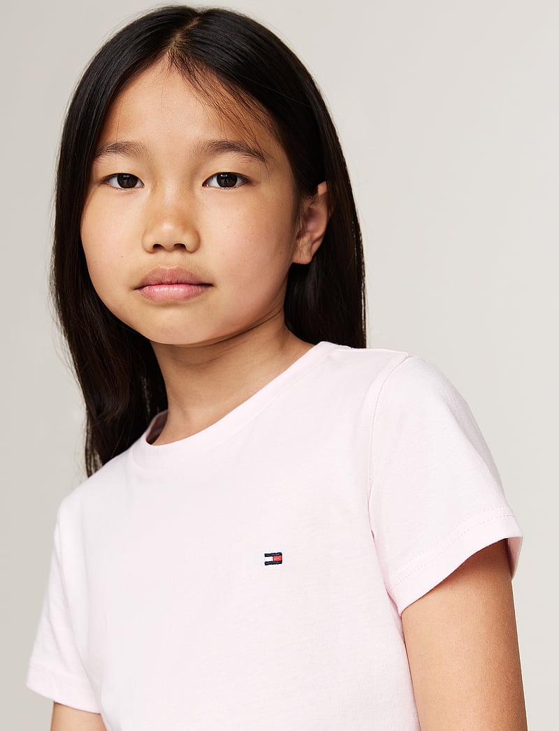 Tommy Hilfiger - 2 PK SS TEE - short-sleeved t-shirts - white/ light pink - 2