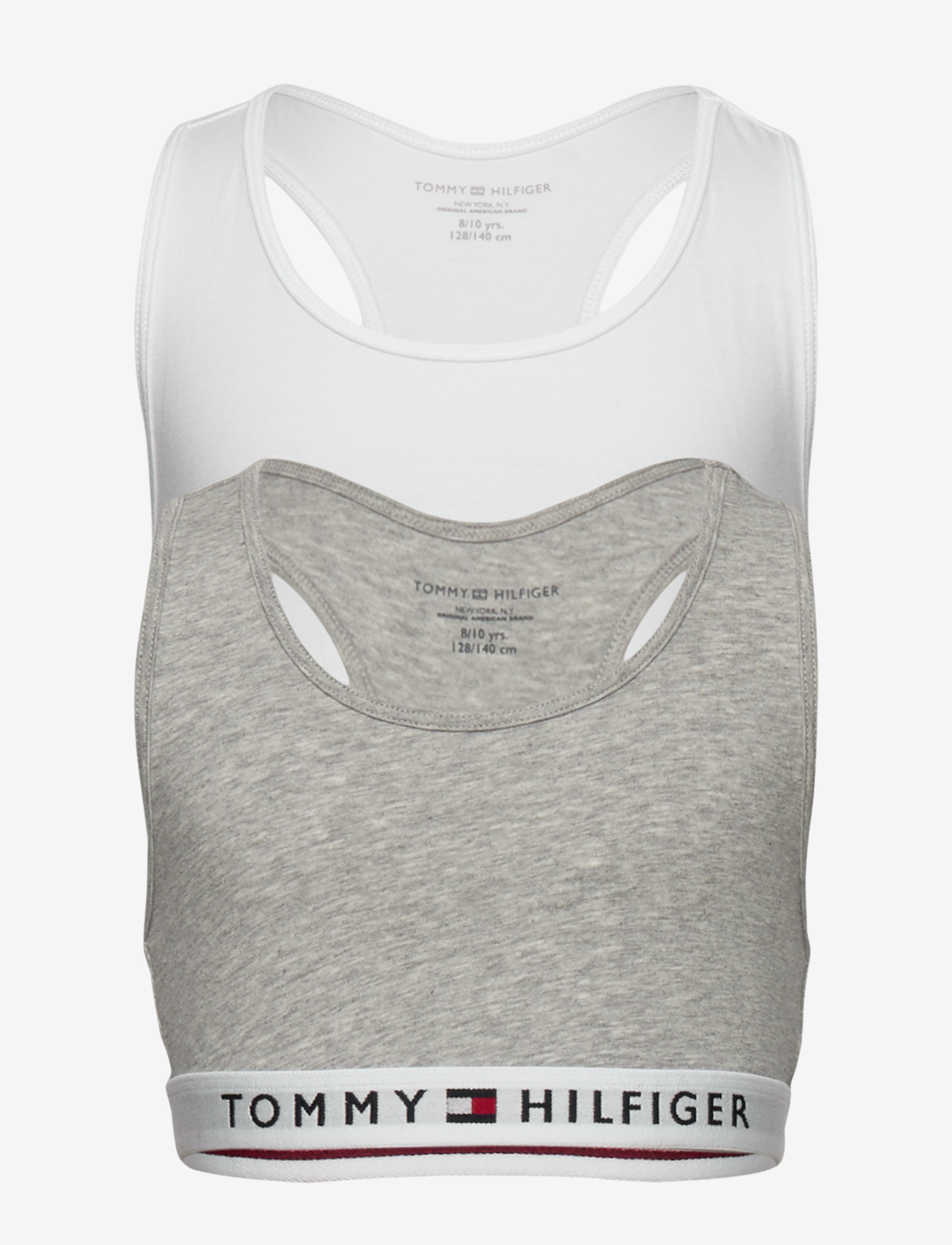 Tommy Hilfiger - 2P BRALETTE - greyheather/white - 0