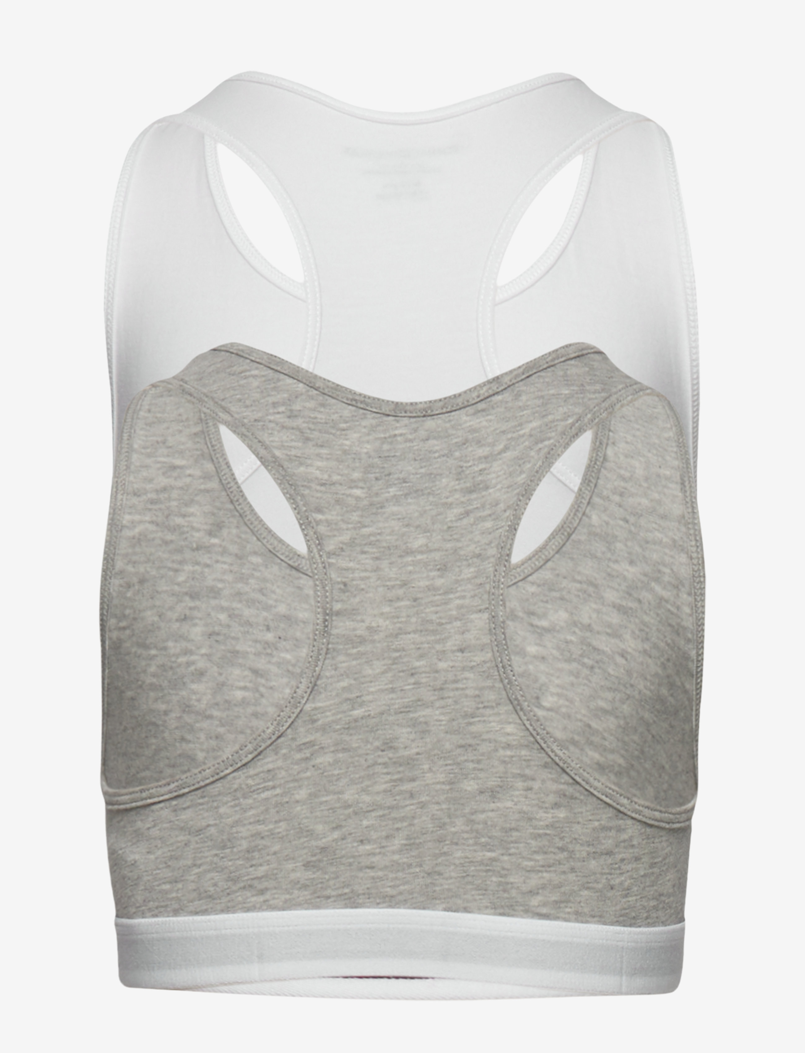 Tommy Hilfiger - 2P BRALETTE - greyheather/white - 2