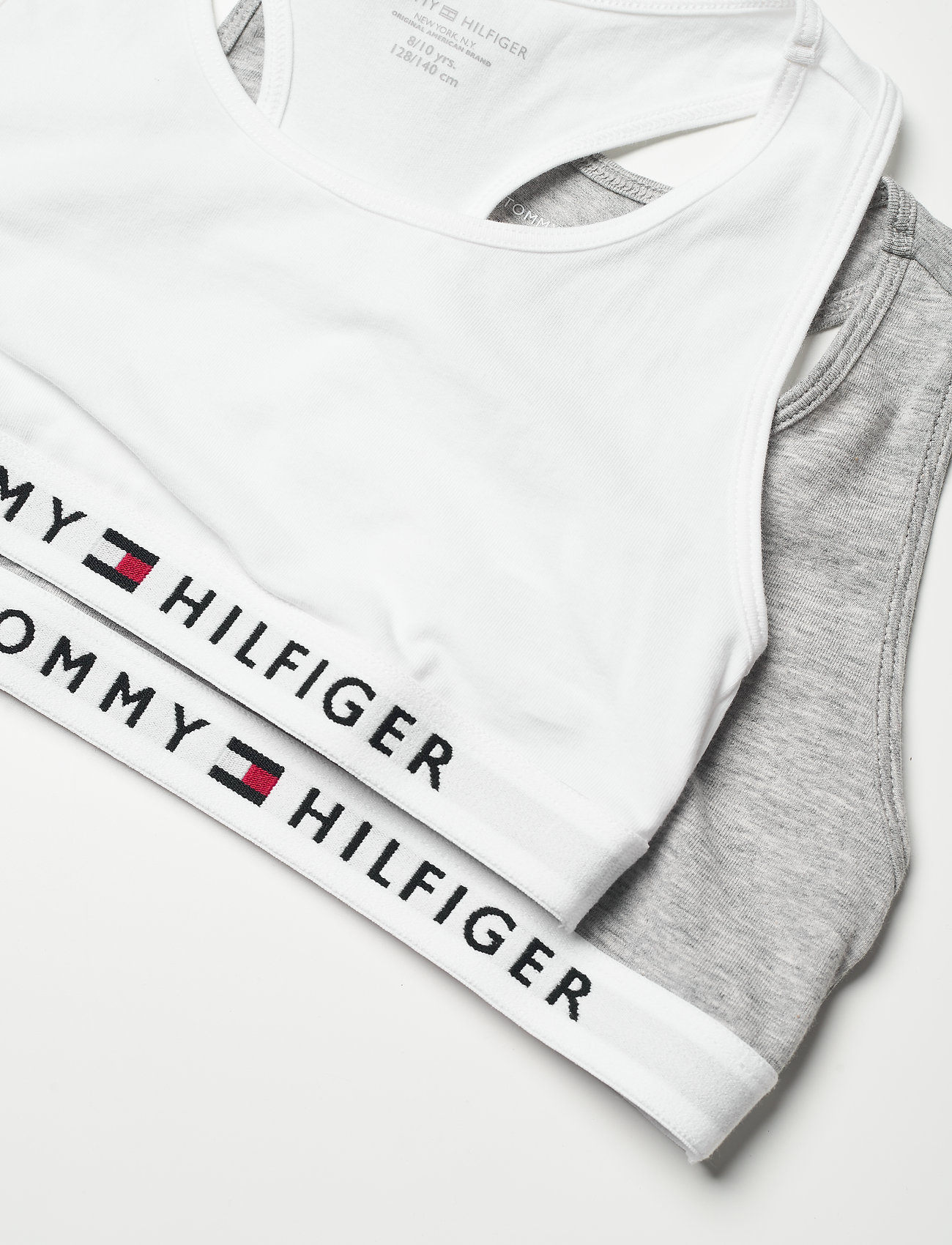Tommy Hilfiger - 2P BRALETTE - mažiausios kainos - mid grey heather/white - 1