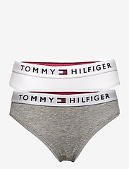 Tommy Hilfiger - 2P BIKINI - apakšējais apģērbs - mid grey heather/white - 0