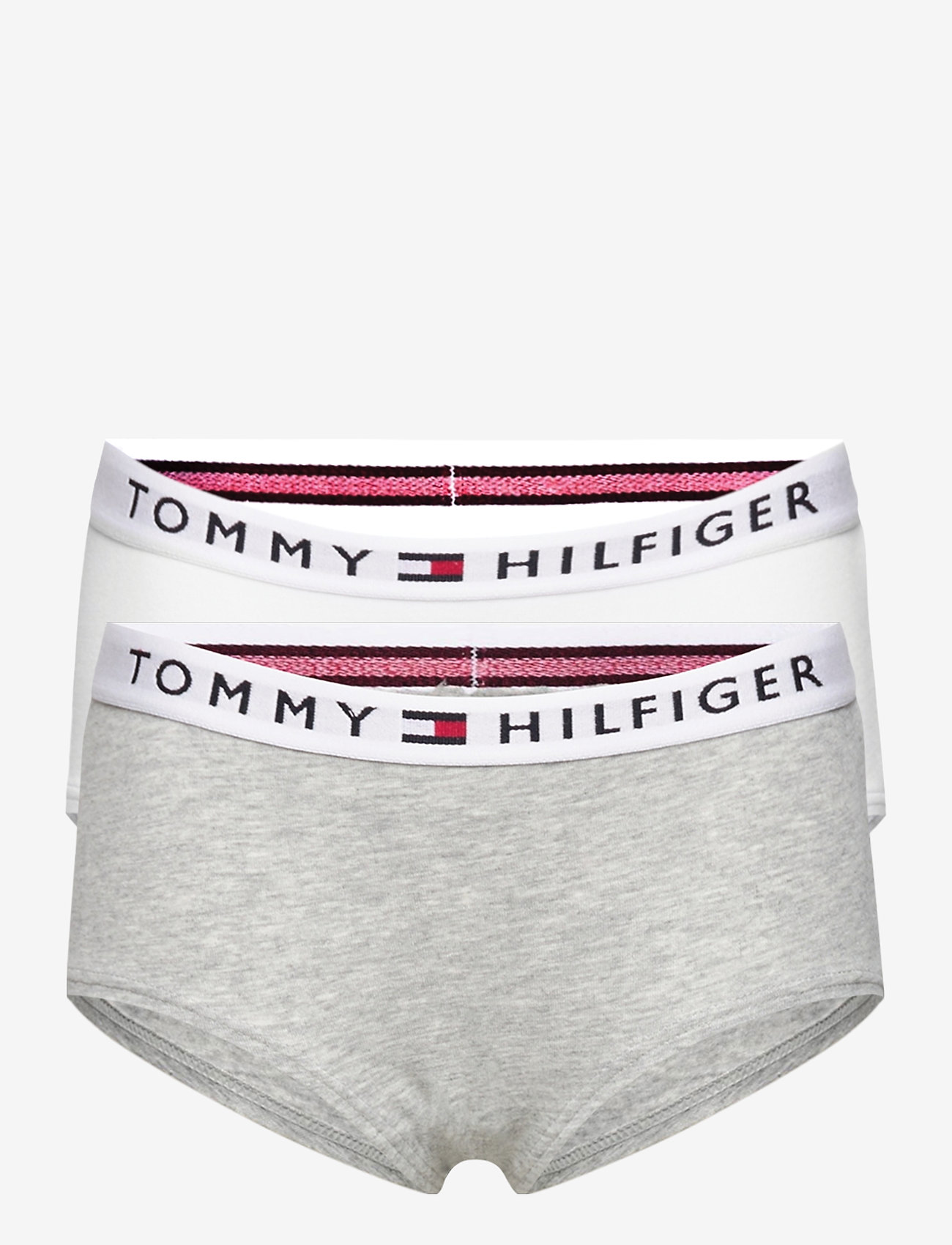 Tommy Hilfiger - 2P SHORTY - medium grey htr/white - 0