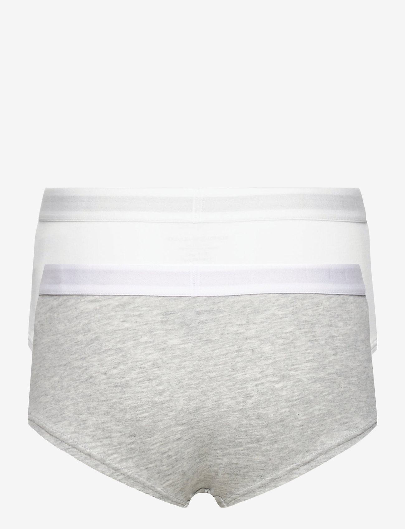 Tommy Hilfiger - 2P SHORTY - medium grey htr/white - 1