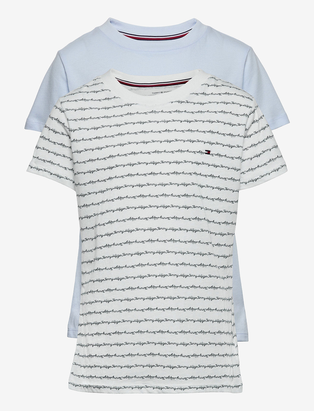 Tommy Hilfiger - 2P SS TEE print - klu/cursive/aop/luminous blue - 0