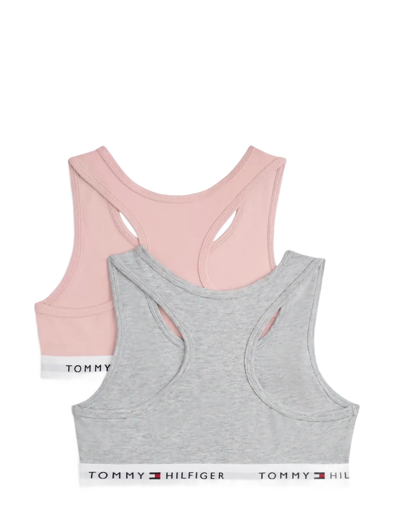 Tommy Hilfiger - 2 PK BRALETTE - tops - foggy pink   l gry htr - 1