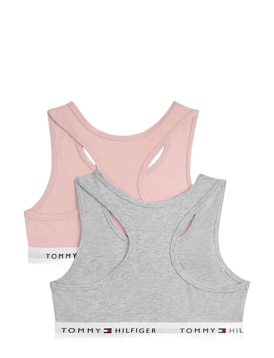 Tommy Hilfiger - 2 PK BRALETTE - topid - foggy pink l gry htr - 1