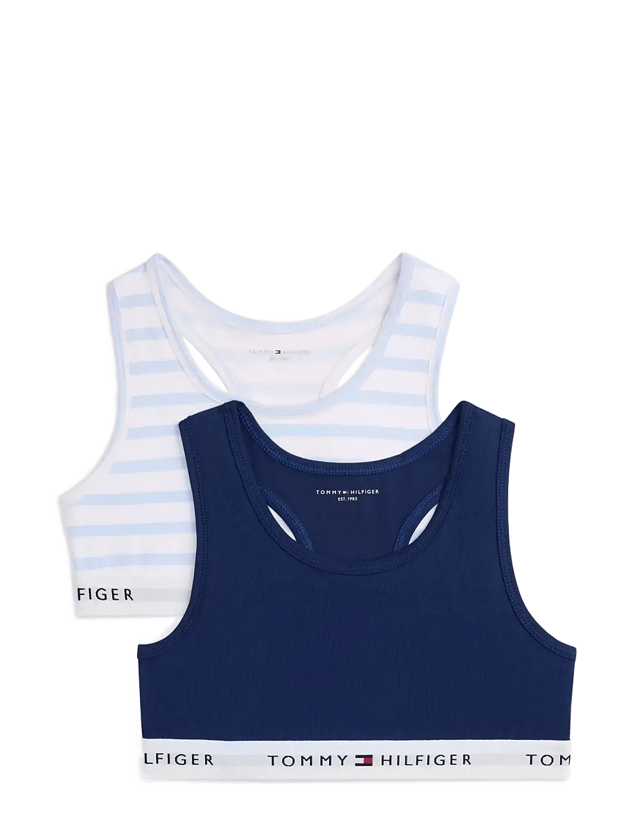 Tommy Hilfiger - 2 PK BRALETTE PRINT - oberteile - breton blue preppy navy - 0