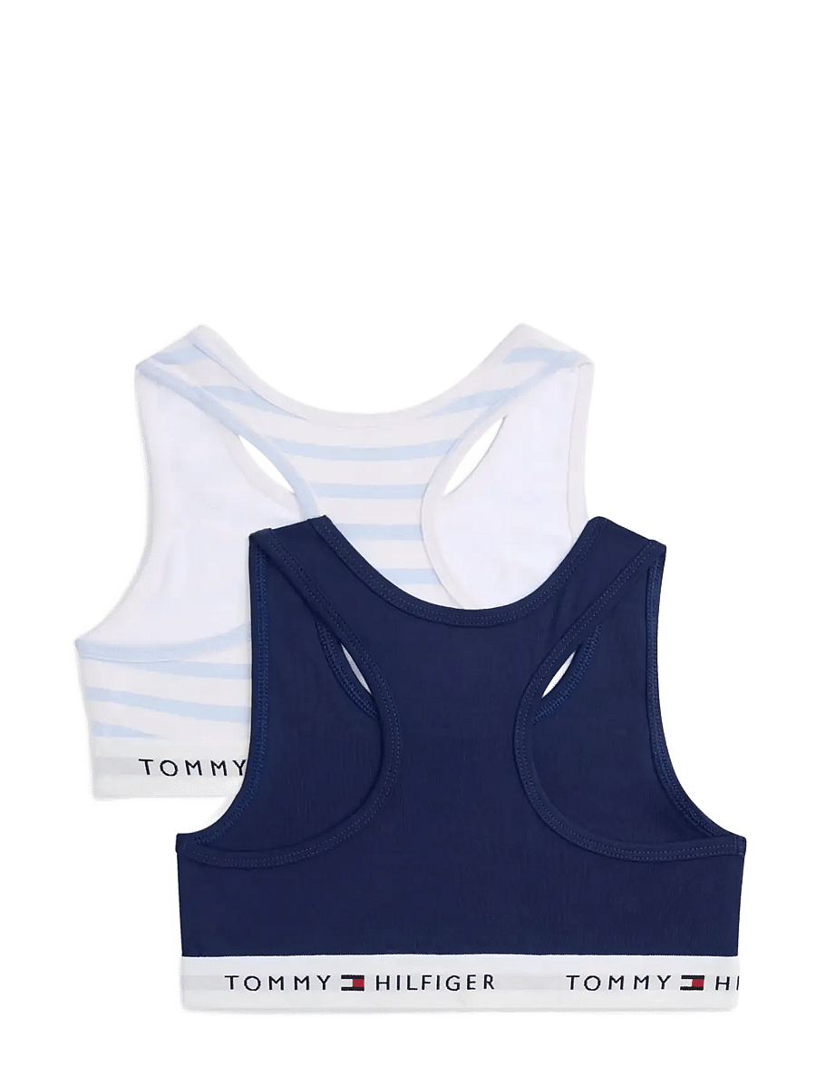 Tommy Hilfiger - 2 PK BRALETTE PRINT - oberteile - breton blue preppy navy - 1