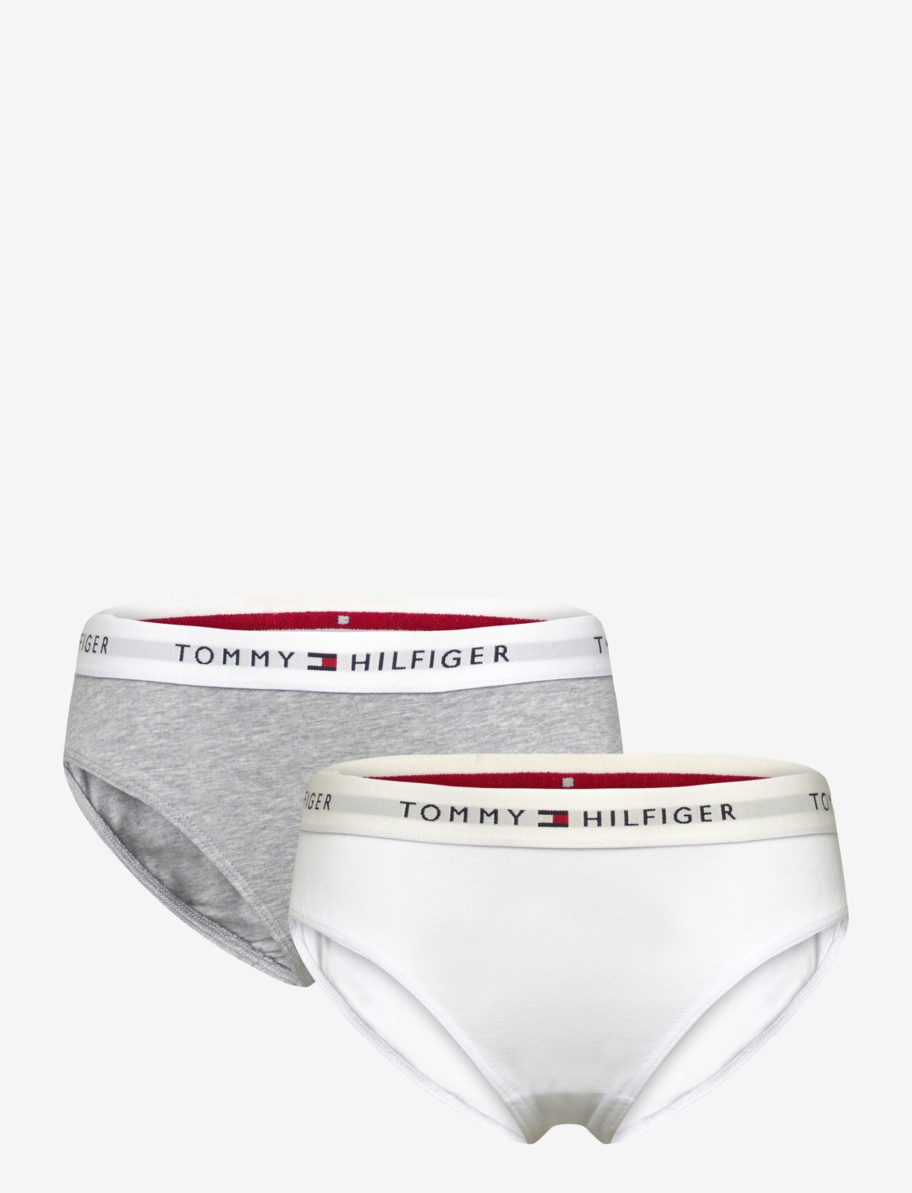 Tommy Hilfiger - 2 PK BIKINI - trusser - white/light grey heather - 0