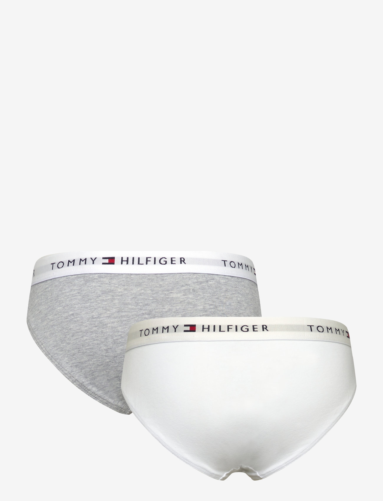 Tommy Hilfiger - 2 PK BIKINI - trusser - white/light grey heather - 1