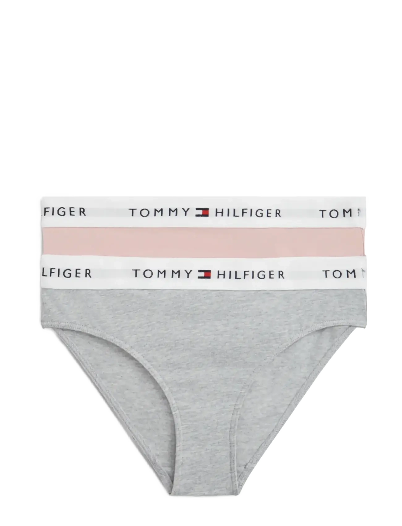 Tommy Hilfiger - 2 PK BIKINI - trosor - foggy pink l gry htr - 0