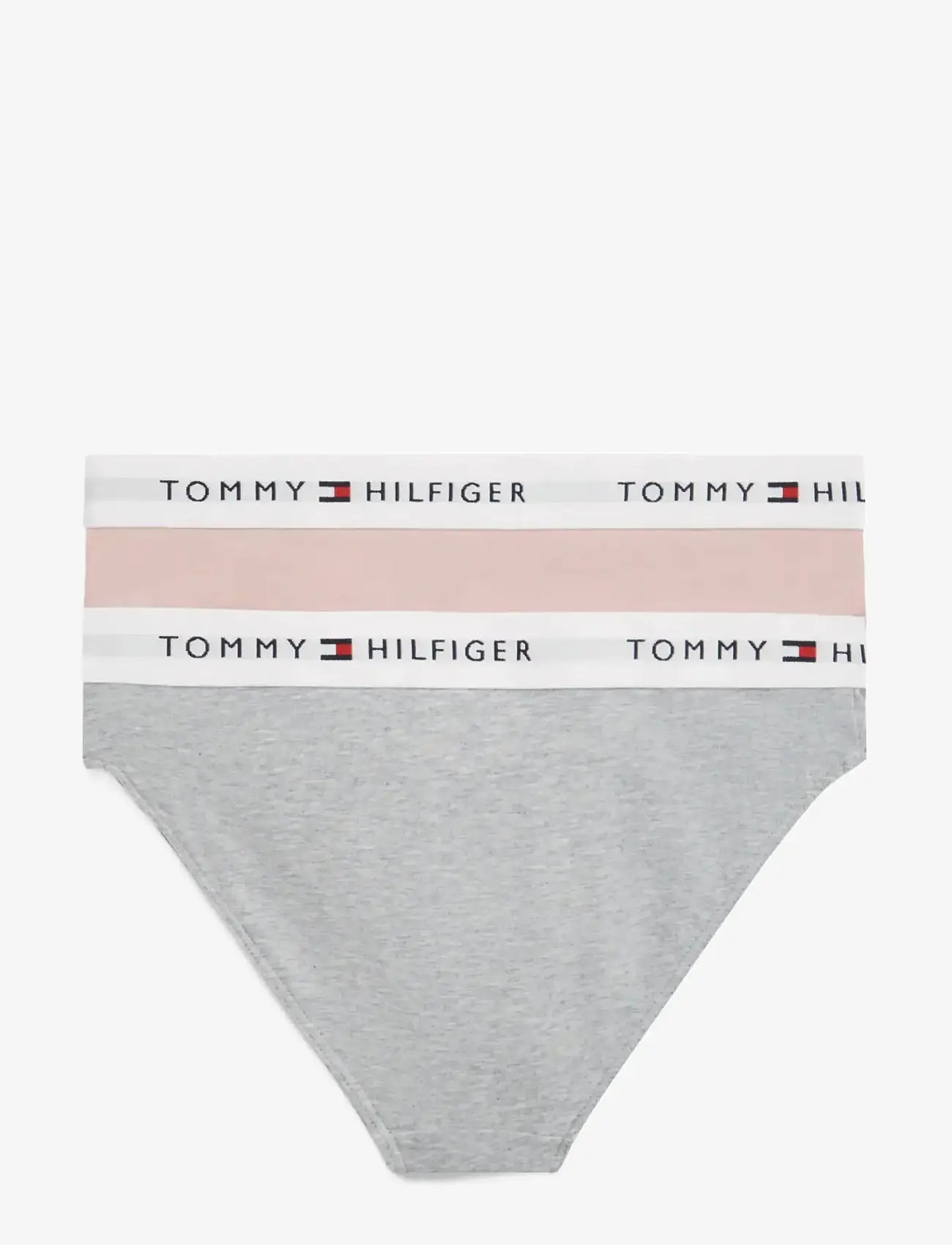 Tommy Hilfiger - 2 PK BIKINI - dolna bielizna - foggy pink   l gry htr - 1