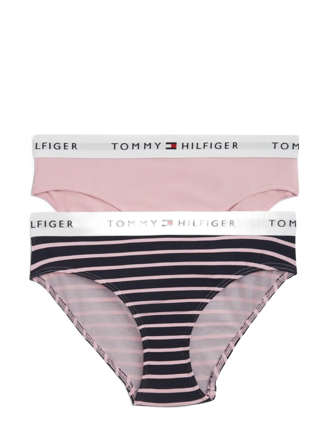 Tommy Hilfiger 2 PK BIKINI PRINT - Trusser - BONITA PINK   BRETON NAVY / pink/rose