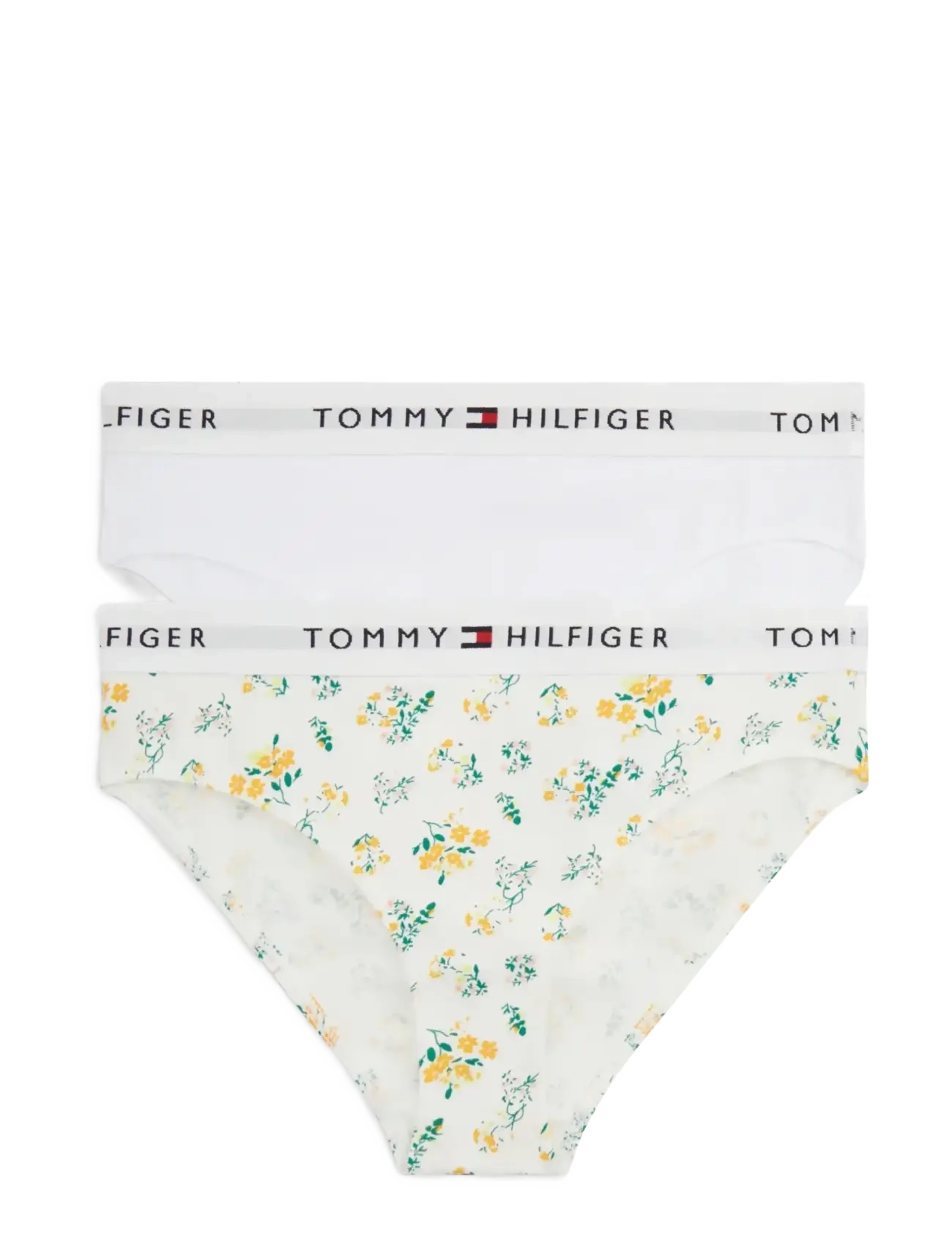 Tommy Hilfiger 2 PK BIKINI PRINT - Undertøj - TRAD FLORAL   WHITE / white