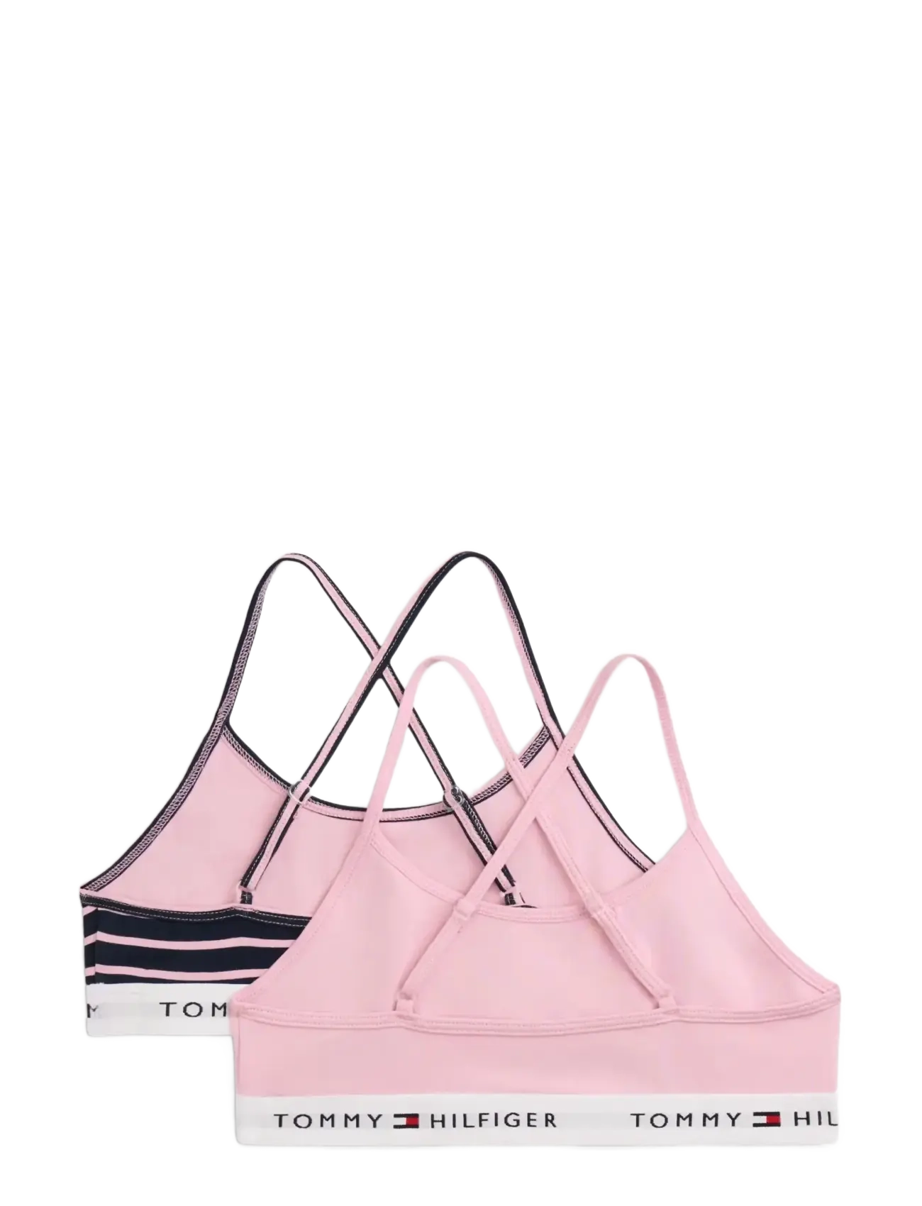 Tommy Hilfiger - 2 PK STRAPPY BRALETTE PRINT - oberteile - bonita pink   breton stripe - 1