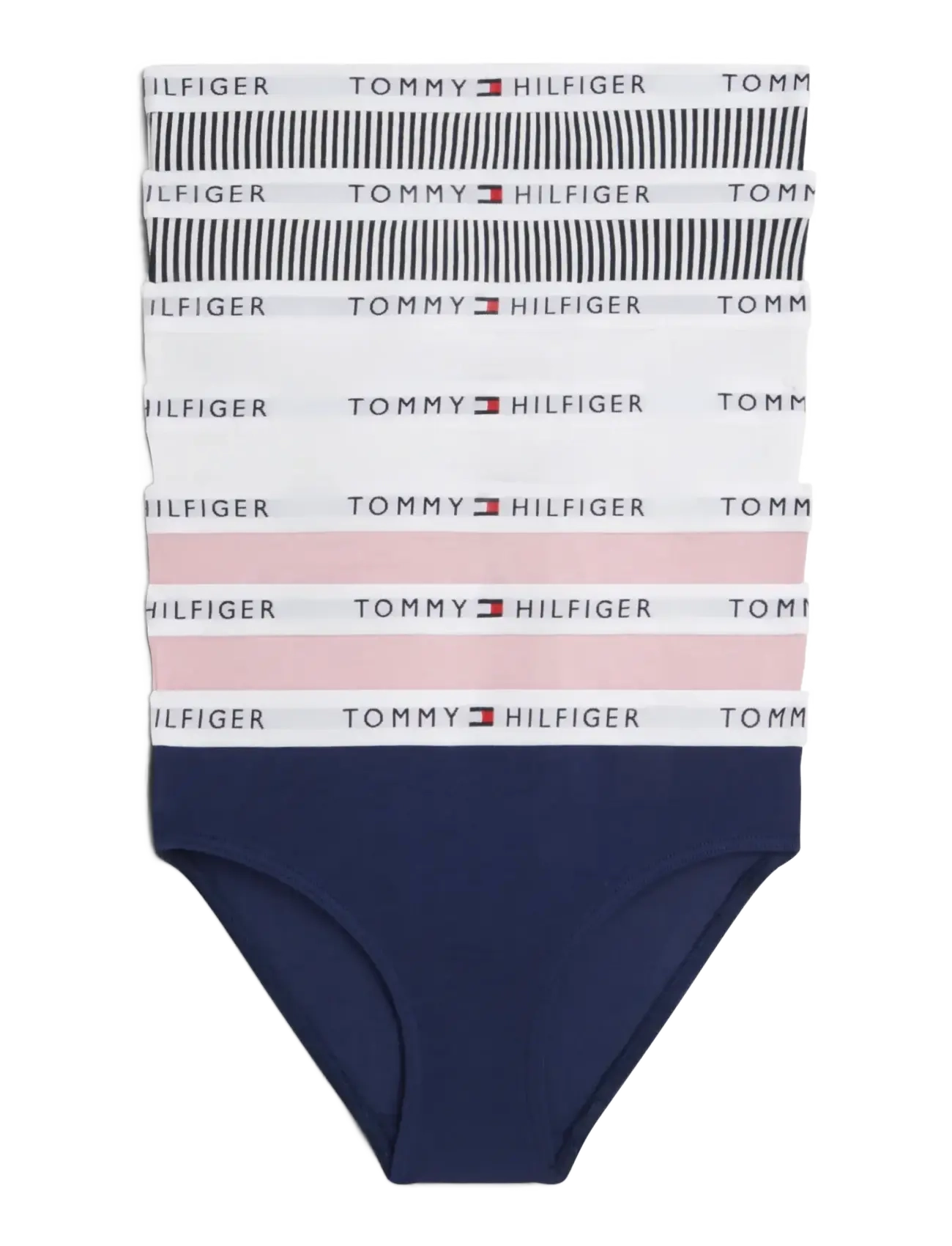 Tommy Hilfiger 7 PK BIKINI PRINT - Trosor - BON PINK   NAVY   ITHACA   WHITE / multi