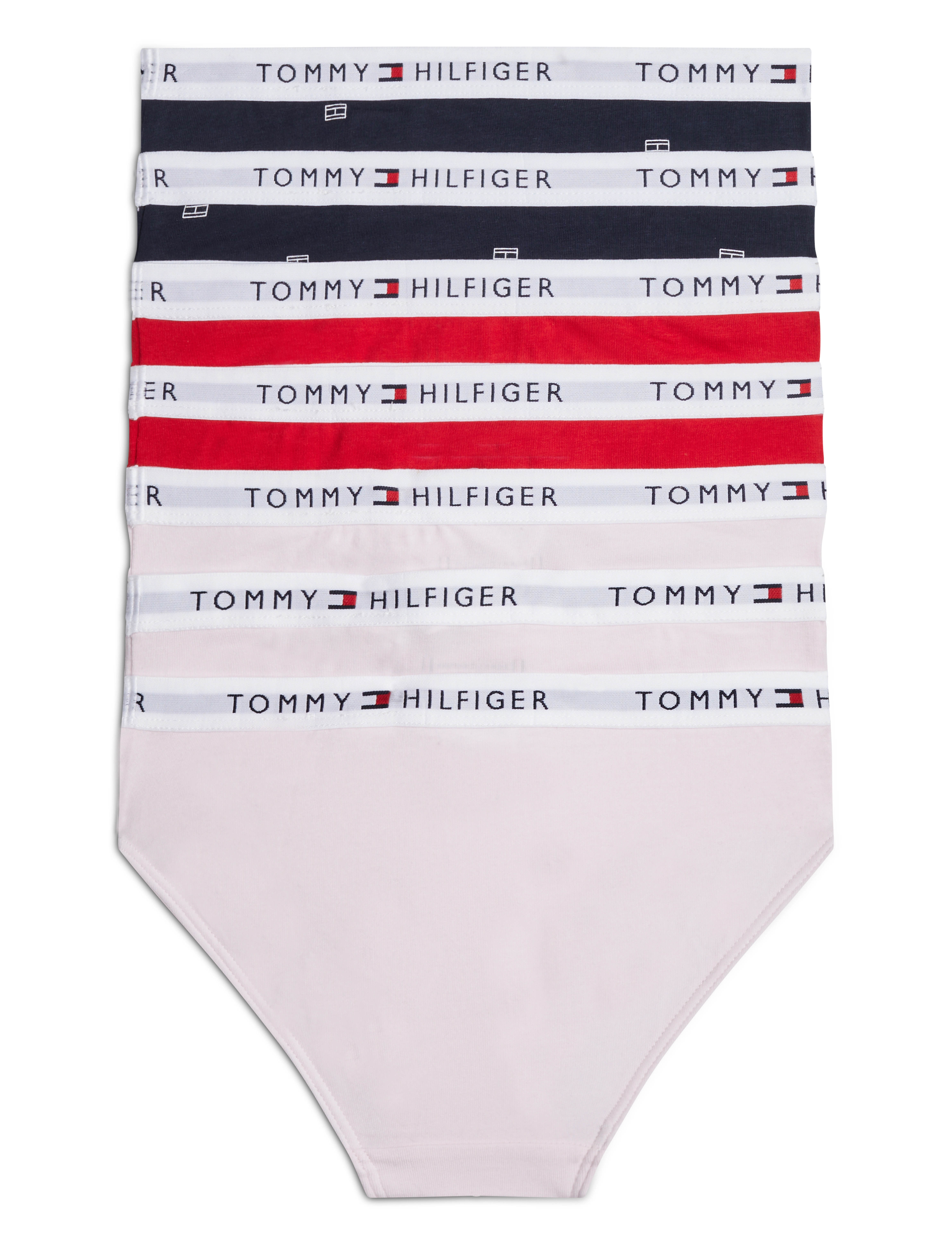 Tommy Hilfiger - 7 PK BIKINI PRINT - sæt - des sky flag/light pink/prim red - 1